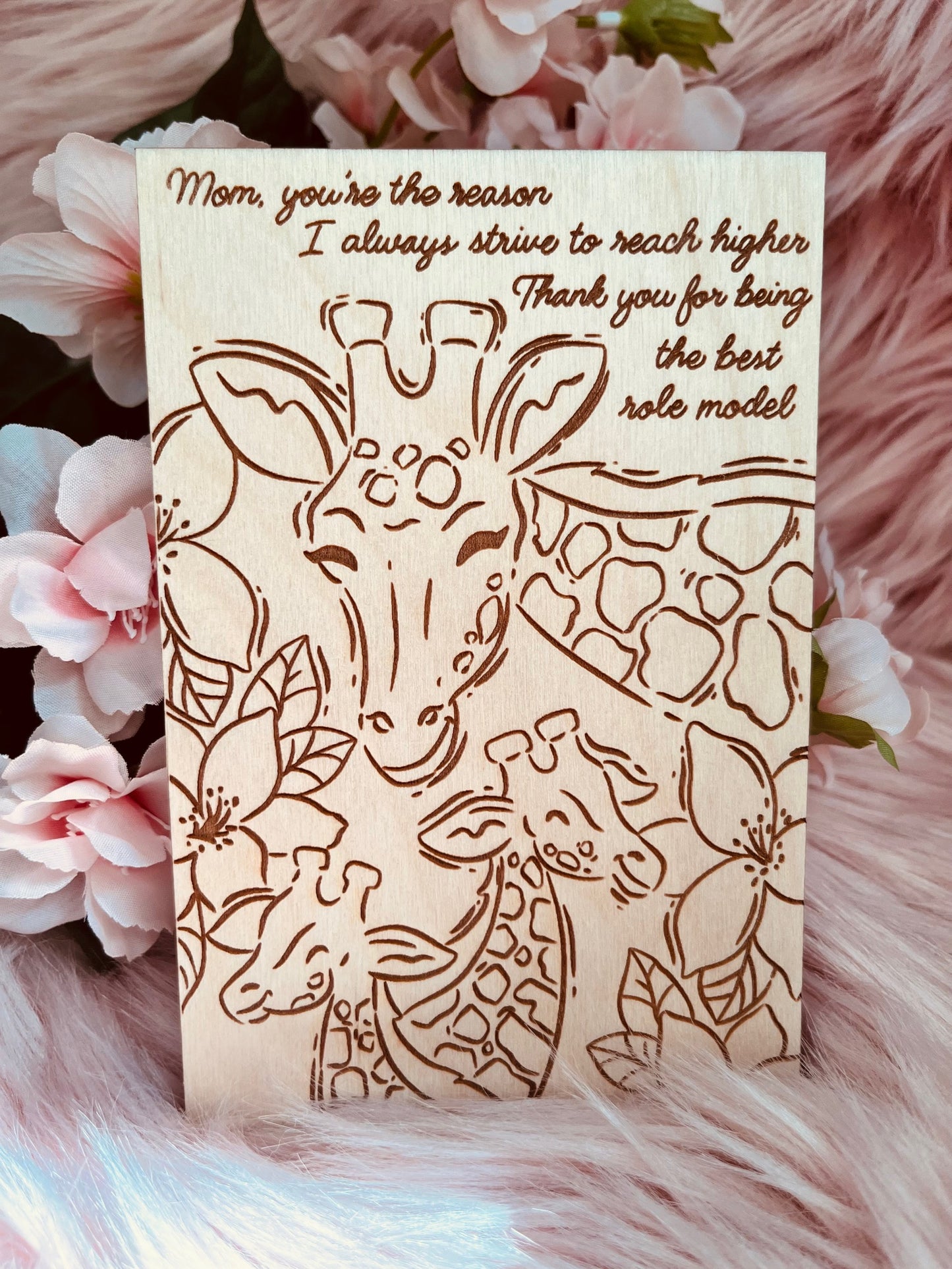 Wood Greeting Card