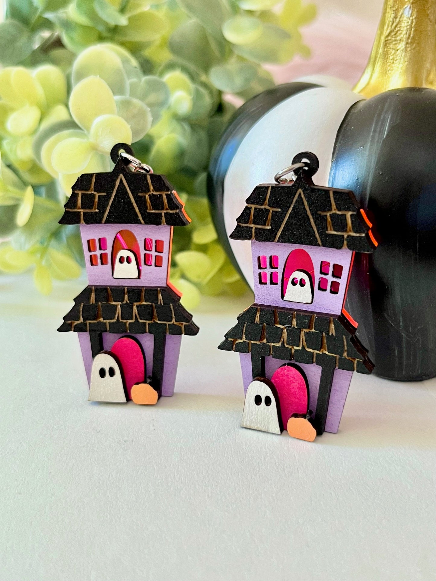 Spooky House & Ghosts Earrings