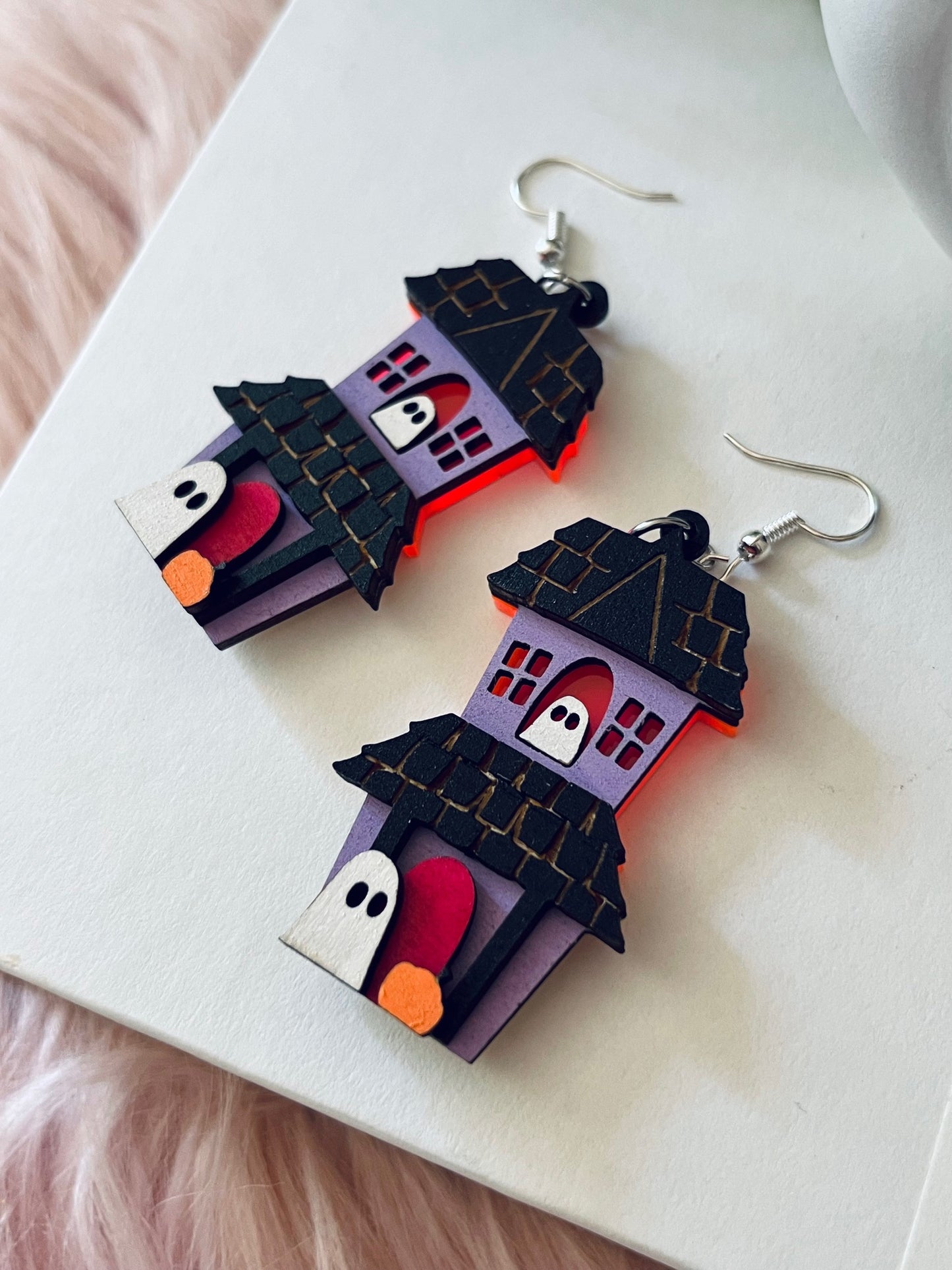 Spooky House & Ghosts Earrings