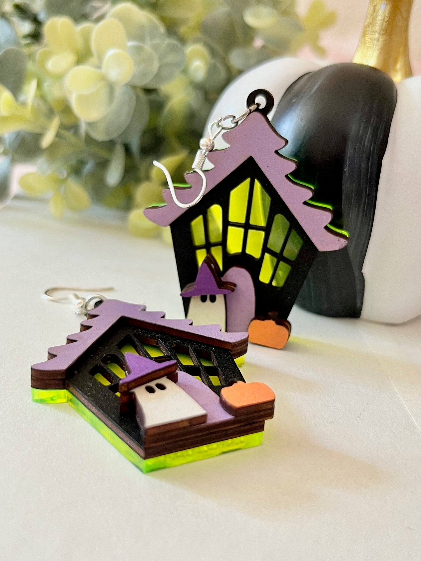 Haunted House Earrings
