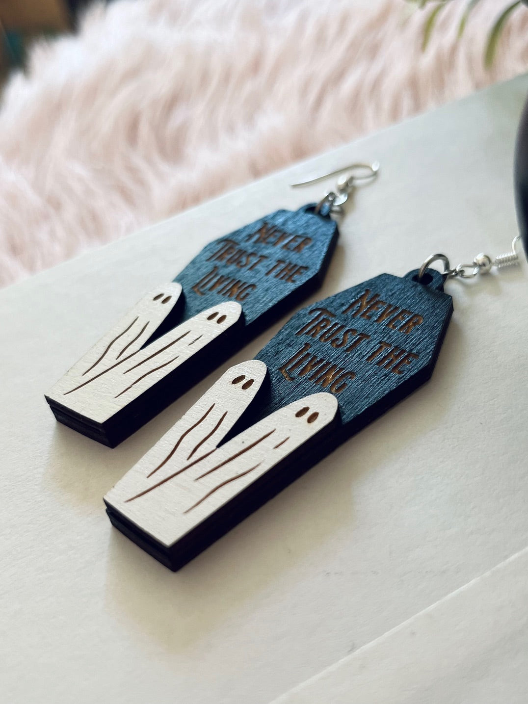 Never Trust the Living Wood Earrings
