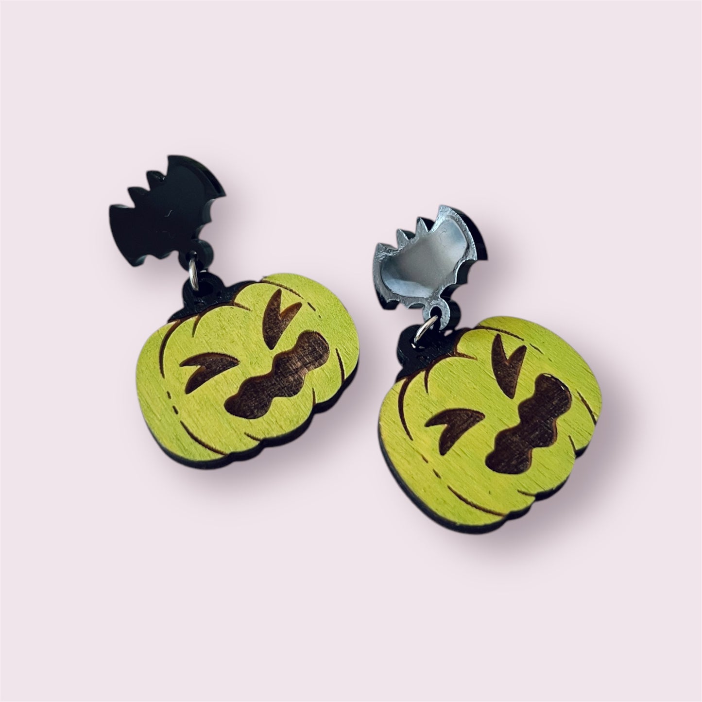 Green Pumpkin Expression Earring