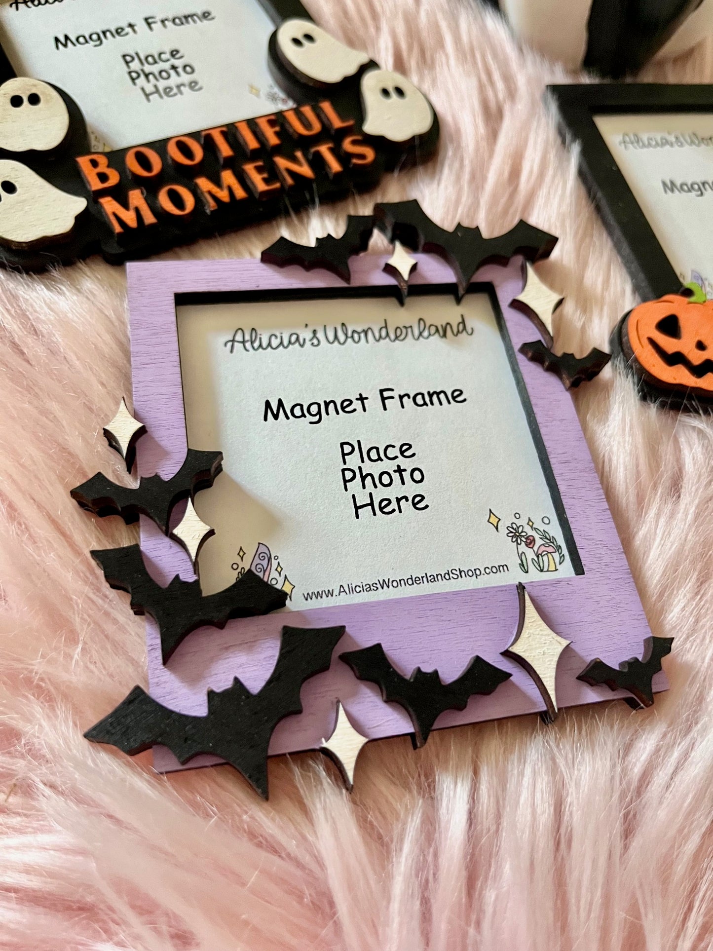 Spooky Magnet Picture Frame| 3x3 Photo