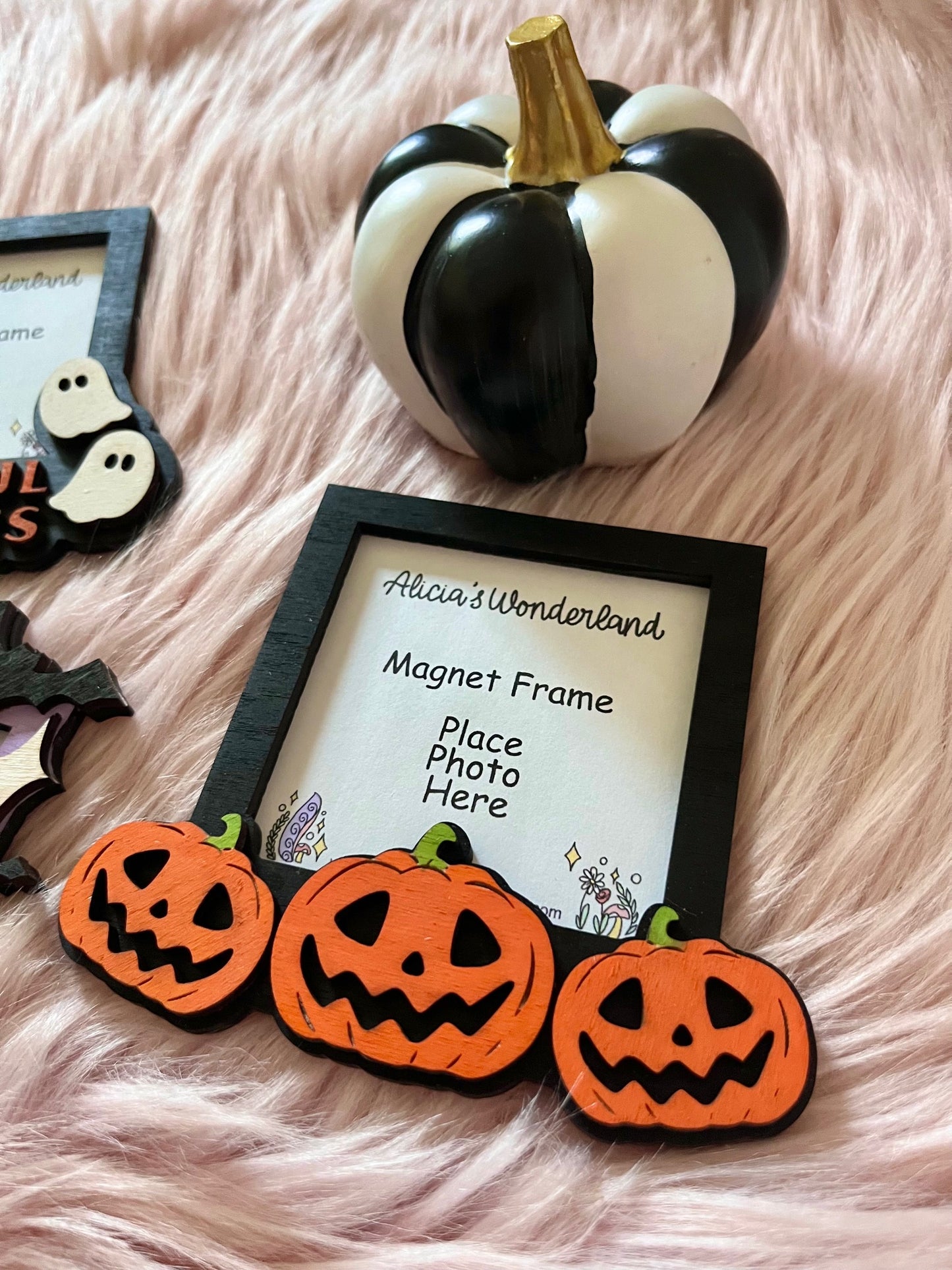 Spooky Magnet Picture Frame| 3x3 Photo