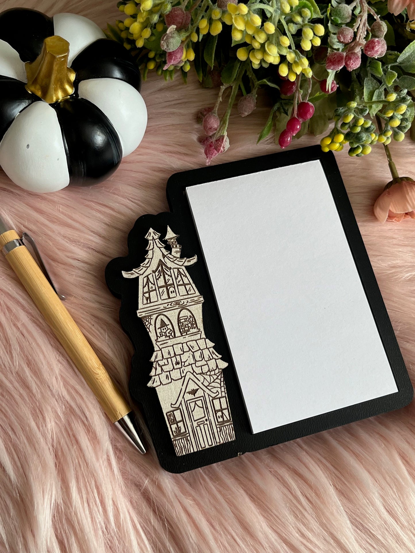 Haunted House Note Pad Holder