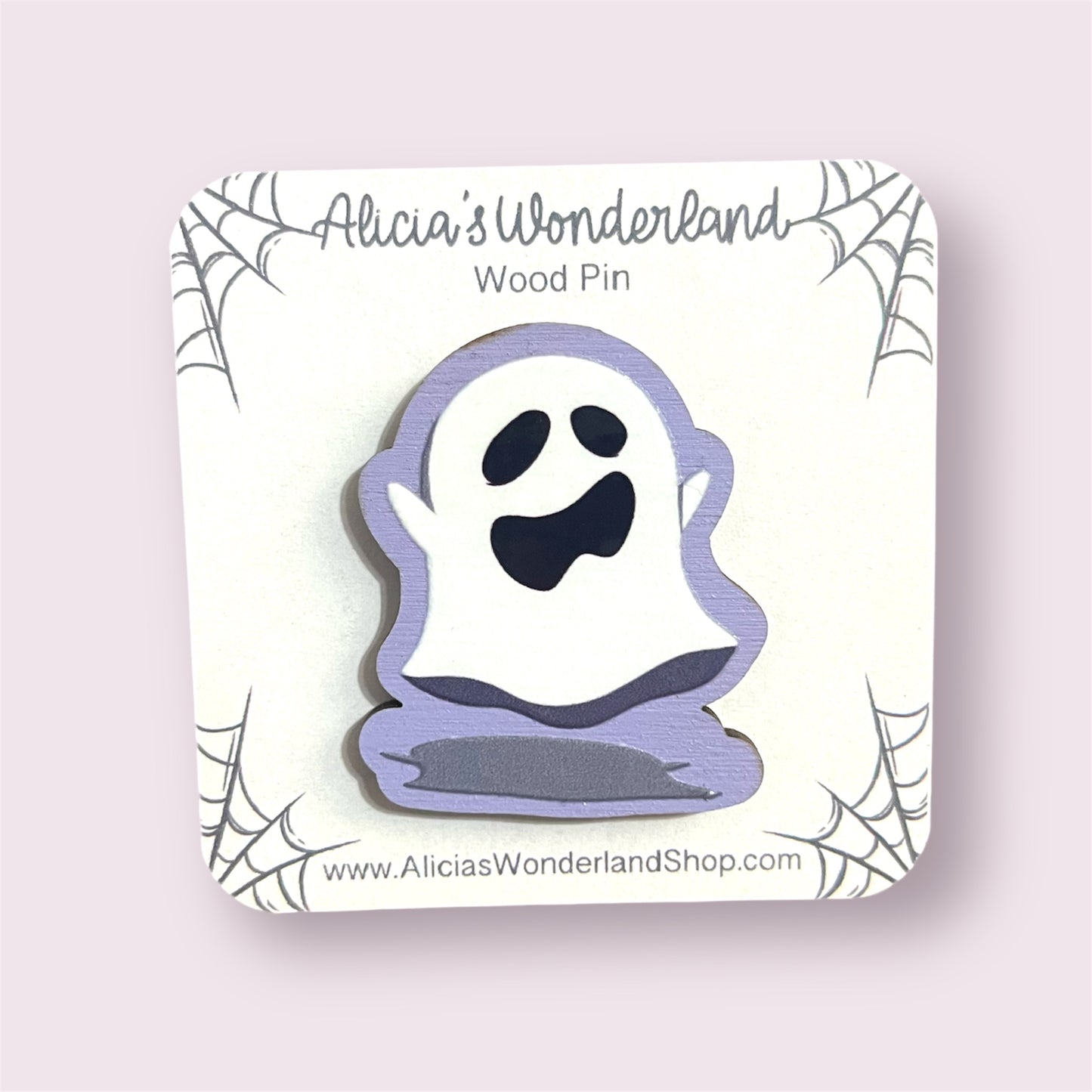 Scared Spooky Ghost Pin
