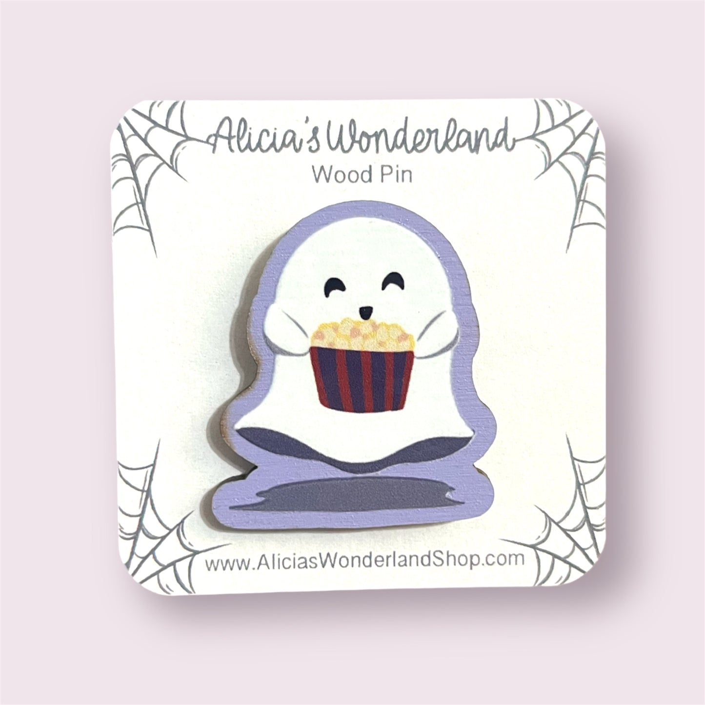 Spooky Ghost & Popcorn Pin