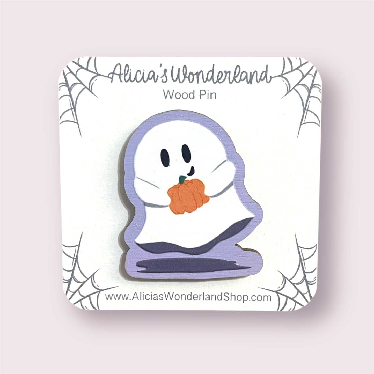 Spooky Ghost & Pumpkin Pin