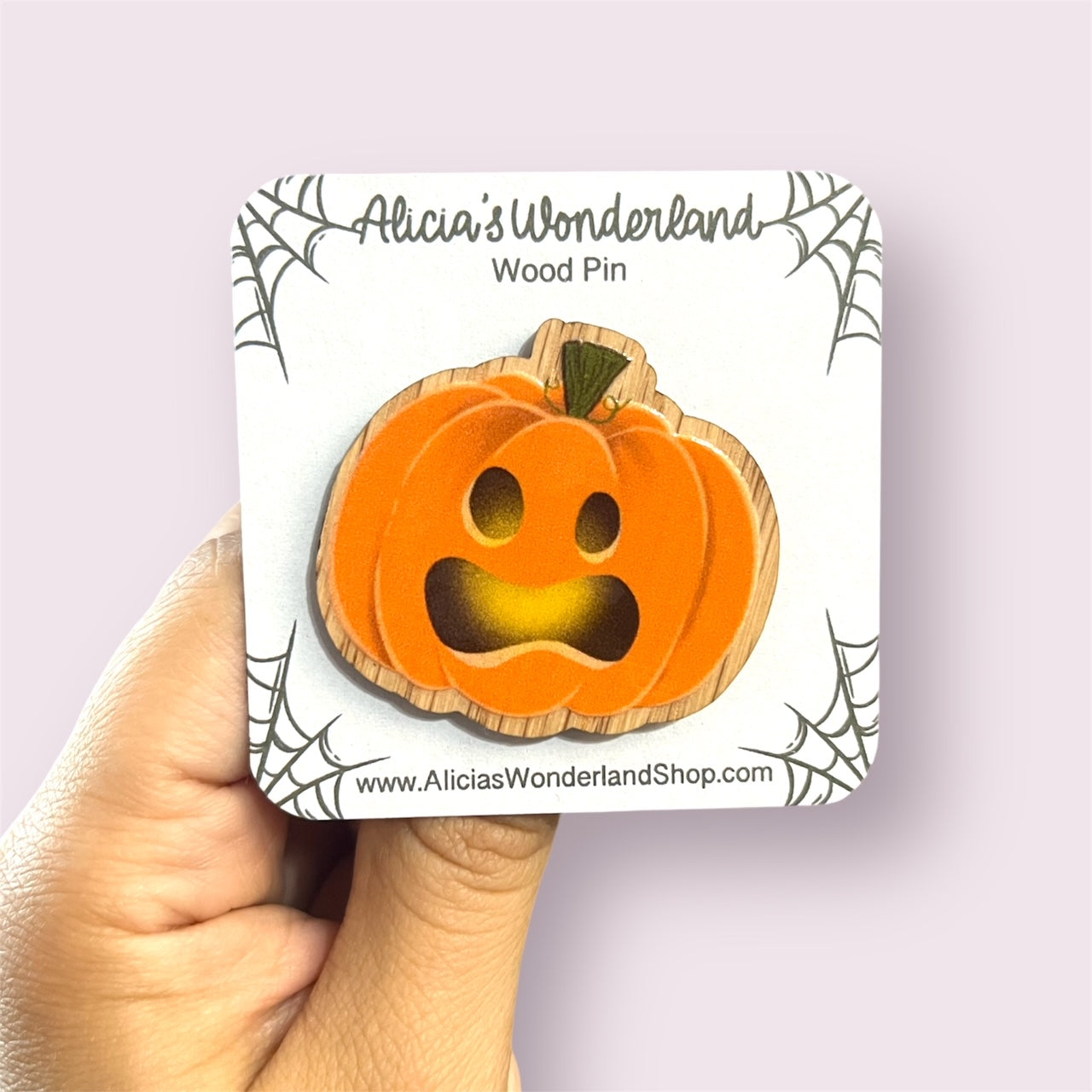 Scared Spooky Pumpkin Pin