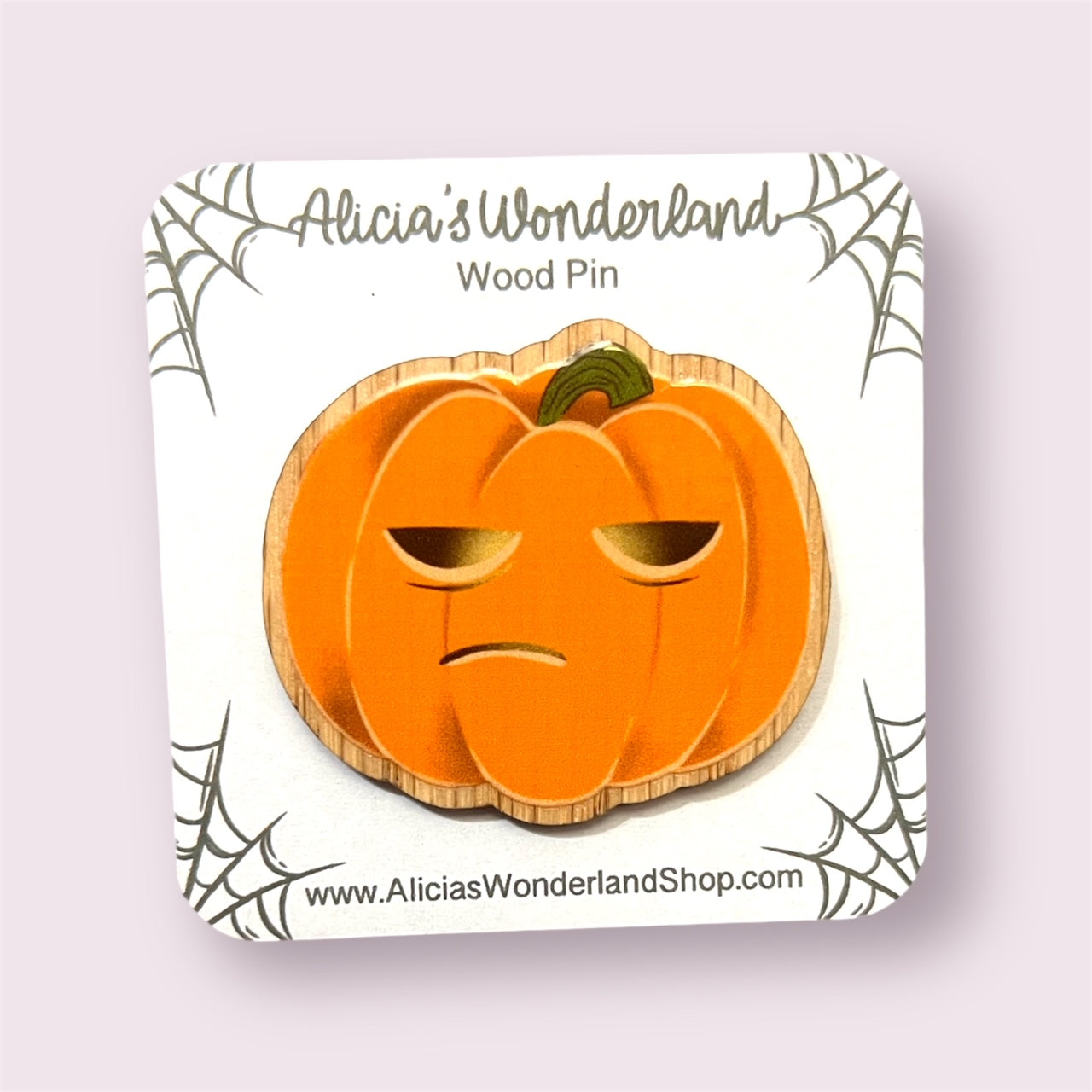 Tired Spooky Pumpkin Pin