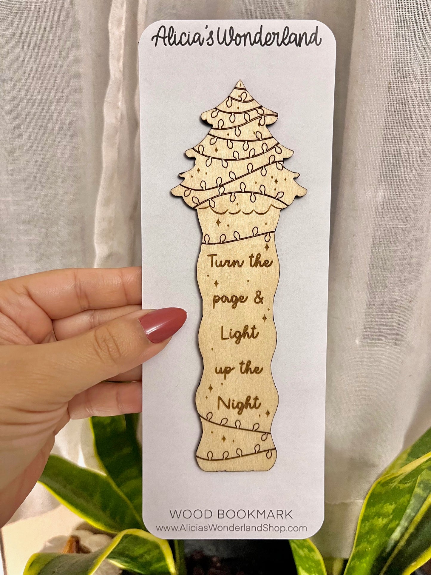 Christmas Wood Bookmark