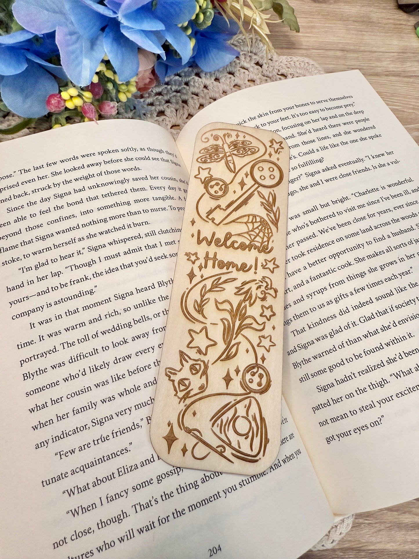 Coraline Wood Bookmark