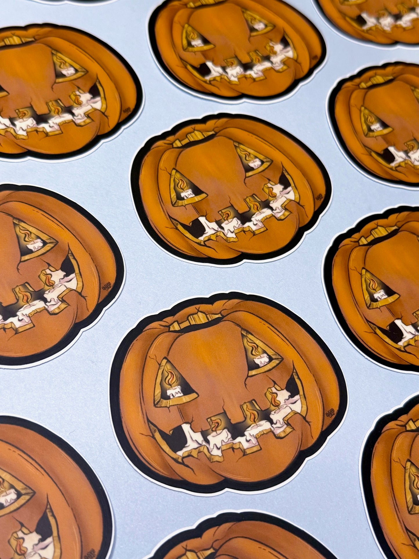 Pumpkin Vinyl Sticker