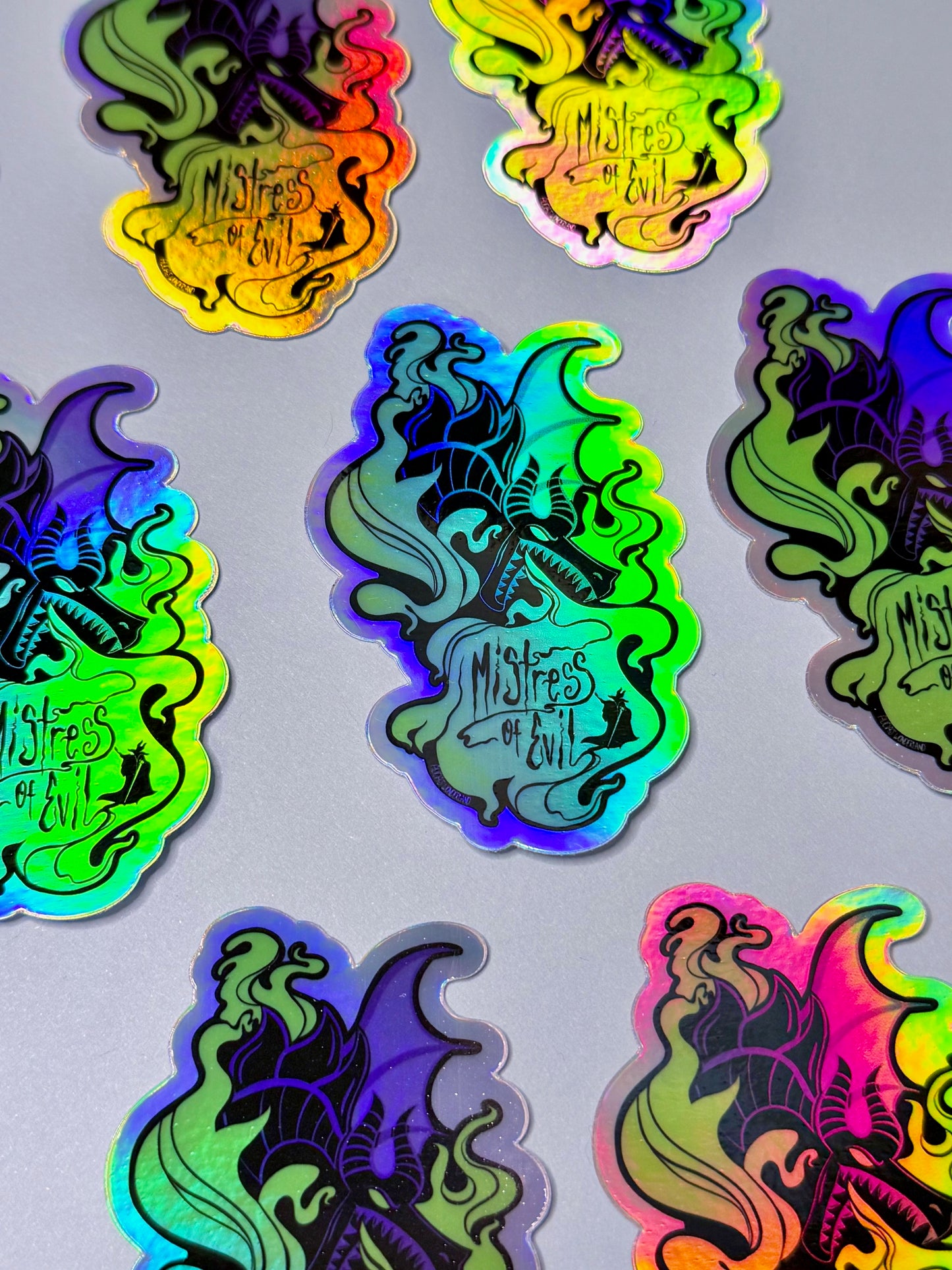 Mistress of Evil Holographic Vinyl Sticker