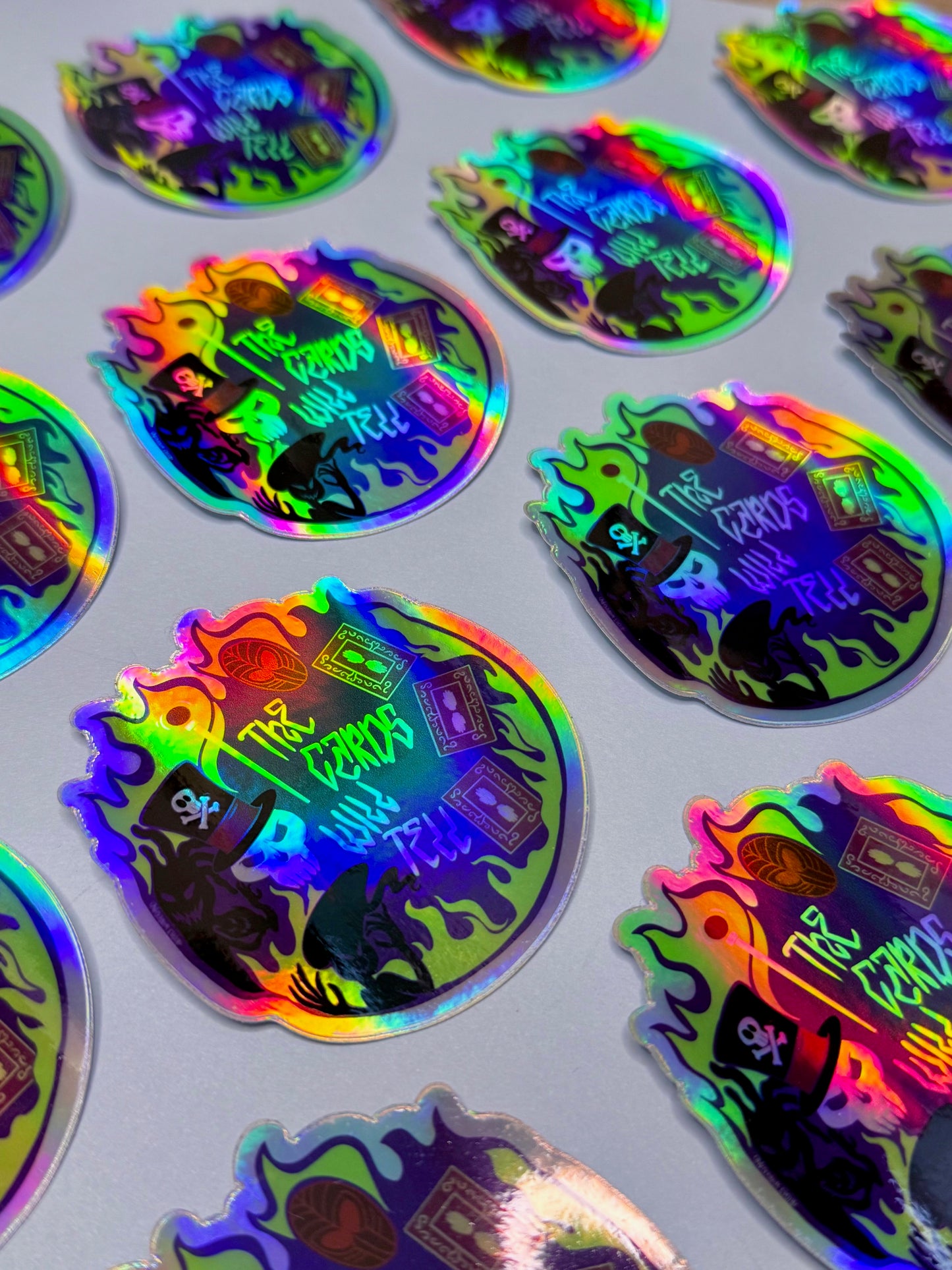 The Cards will tell Holographic Vinyl Sticker
