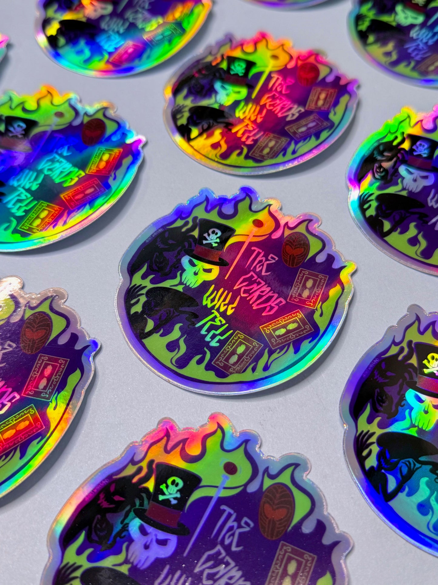 The Cards will tell Holographic Vinyl Sticker