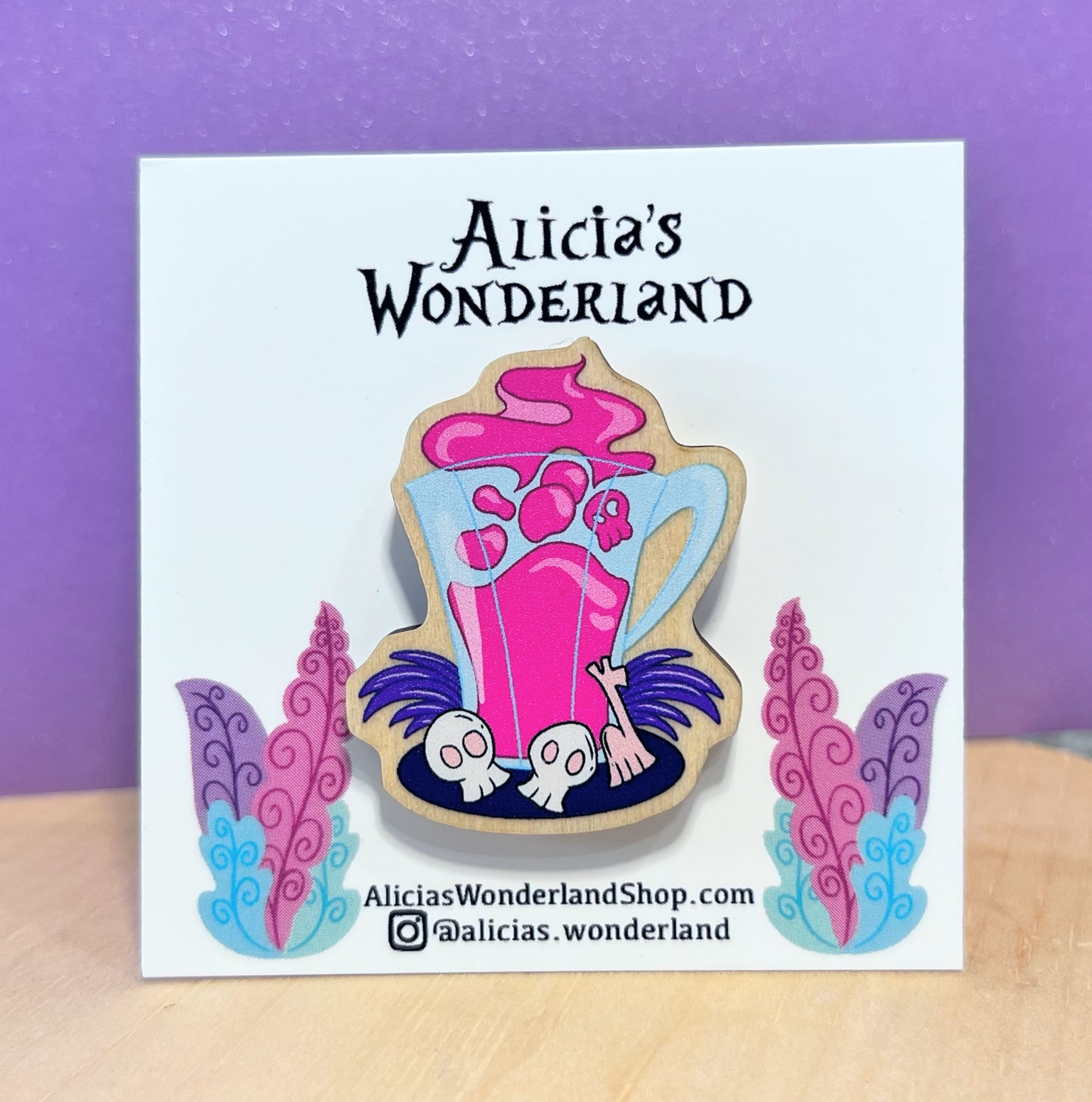 Poison Villain Mug Pin