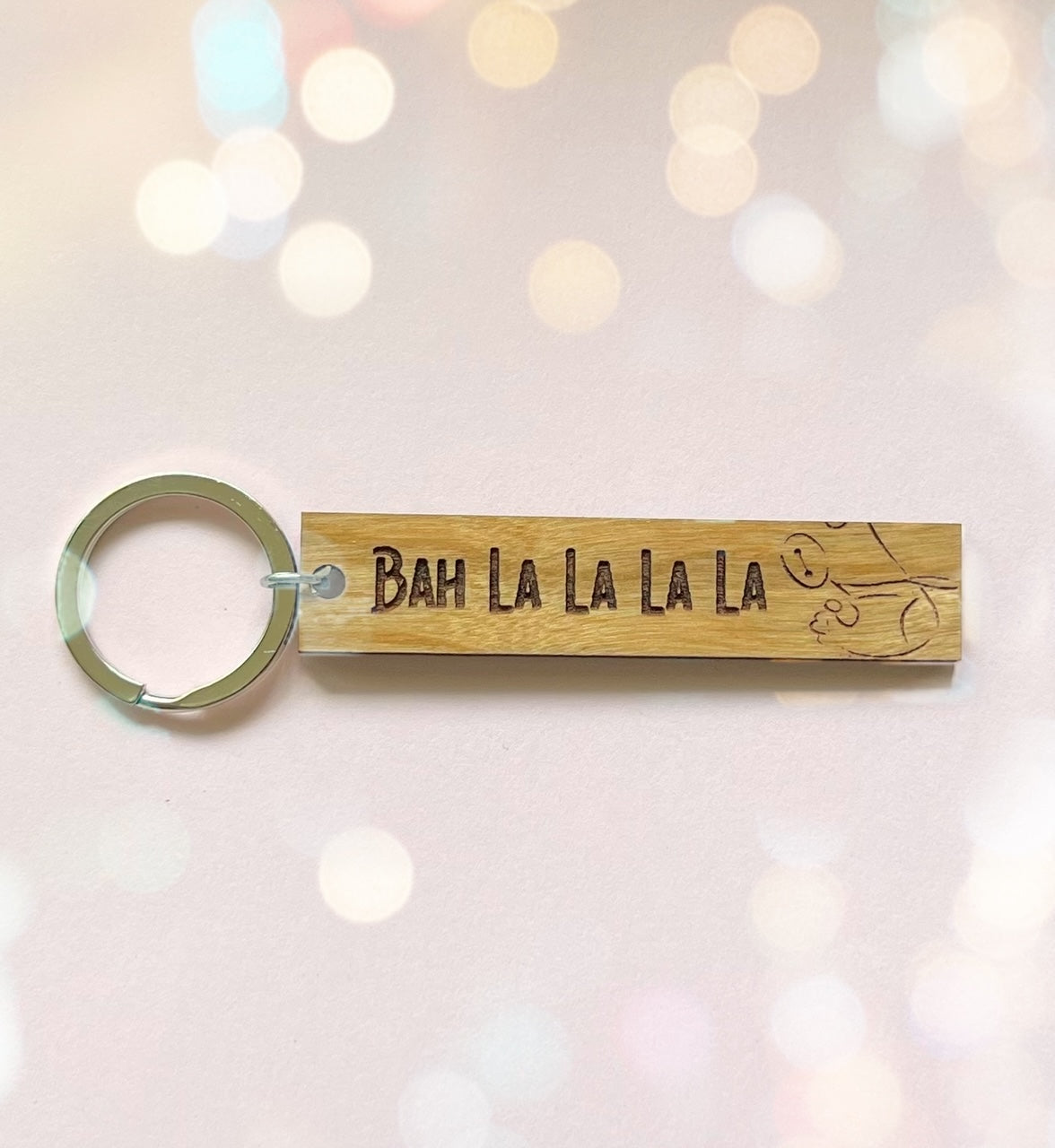 Bah La La La La Keychain