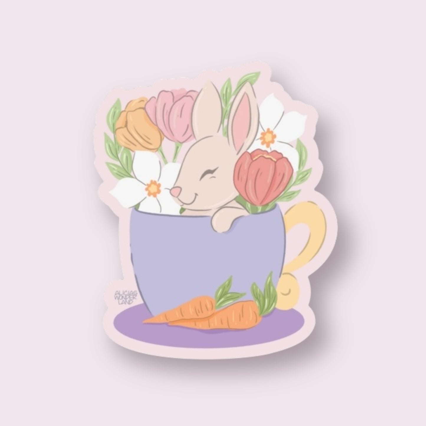 Hoppy Spring Vinyl Sticker