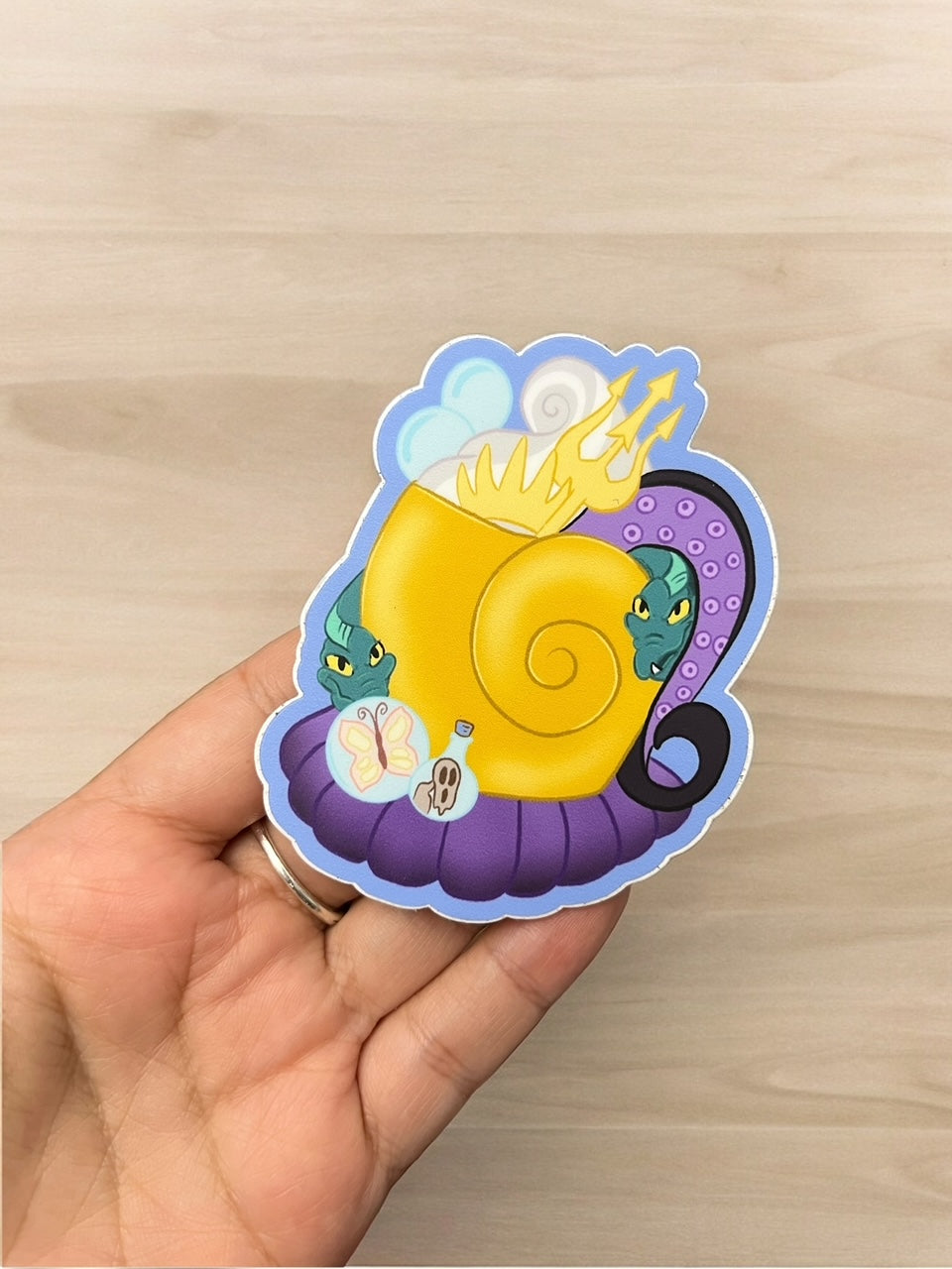 Sea Witch Spooky Mug Vinyl Sticker