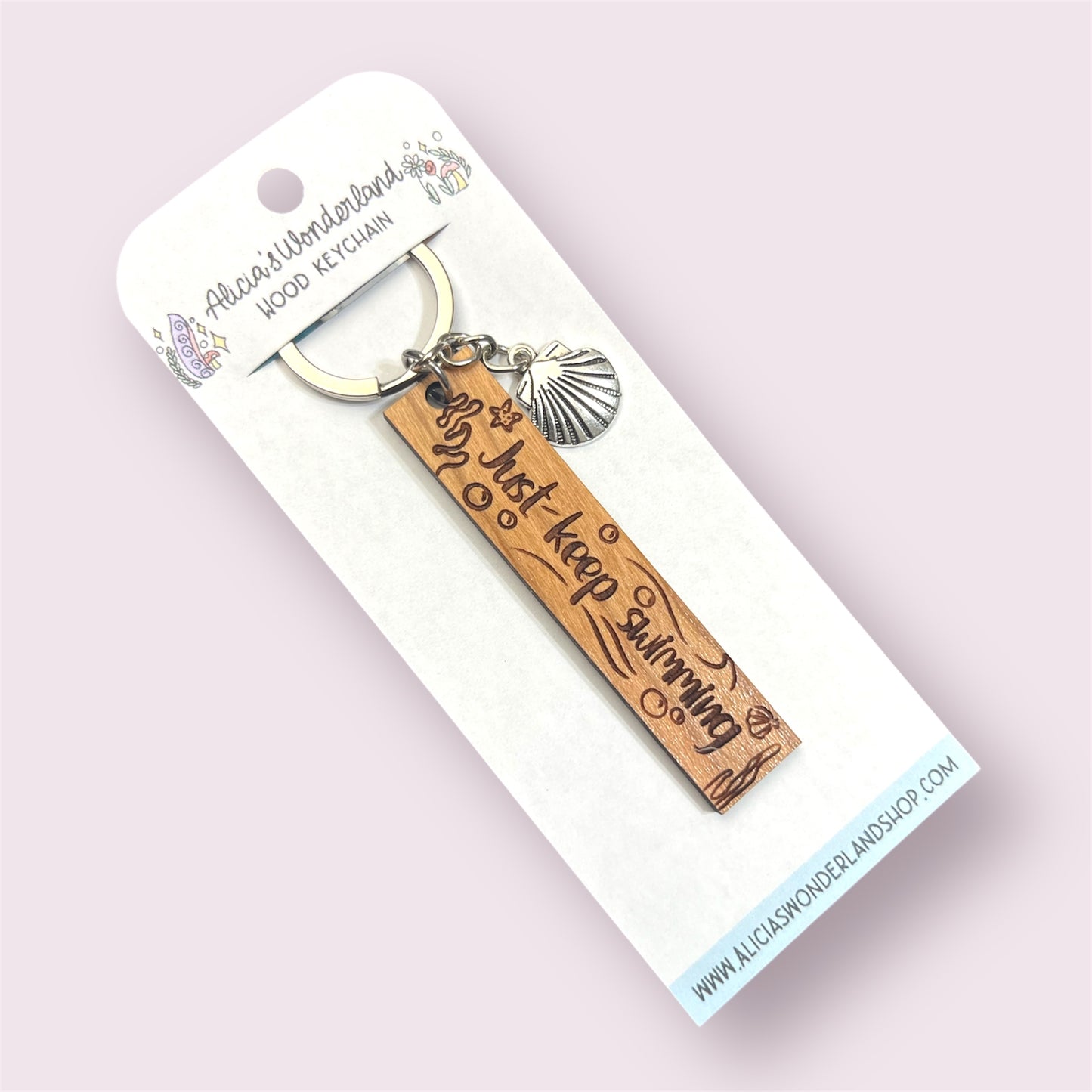 Just Keep Swimming Keychain