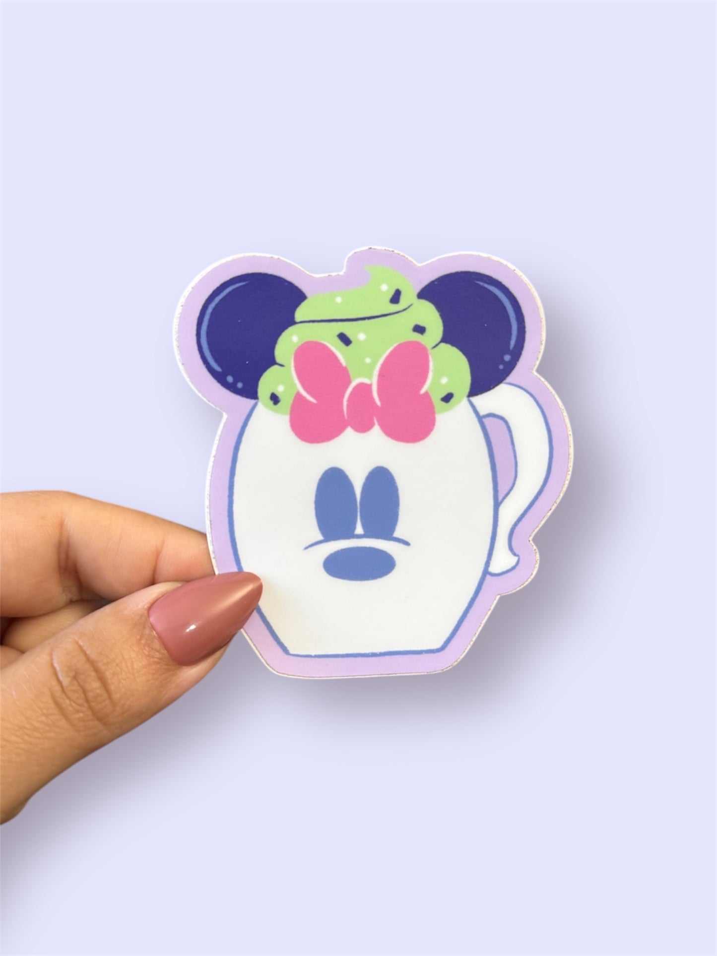 Spooky Ghost Mug Vinyl Sticker