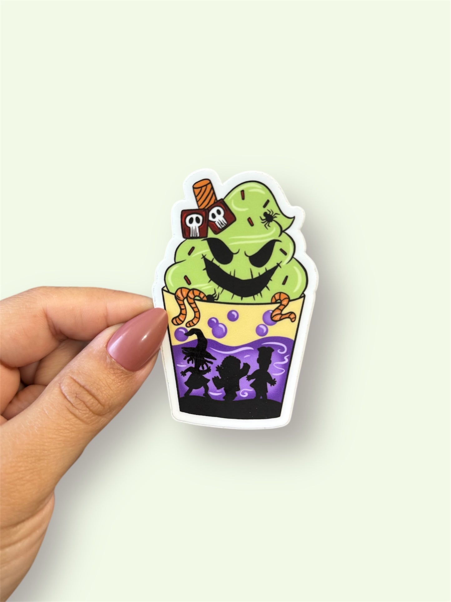 Oggie Spooky Mug Vinyl Sticker
