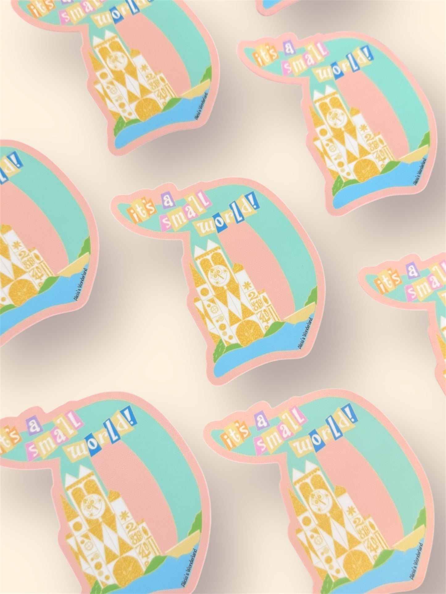 Small World Fan Art Vinyl Sticker