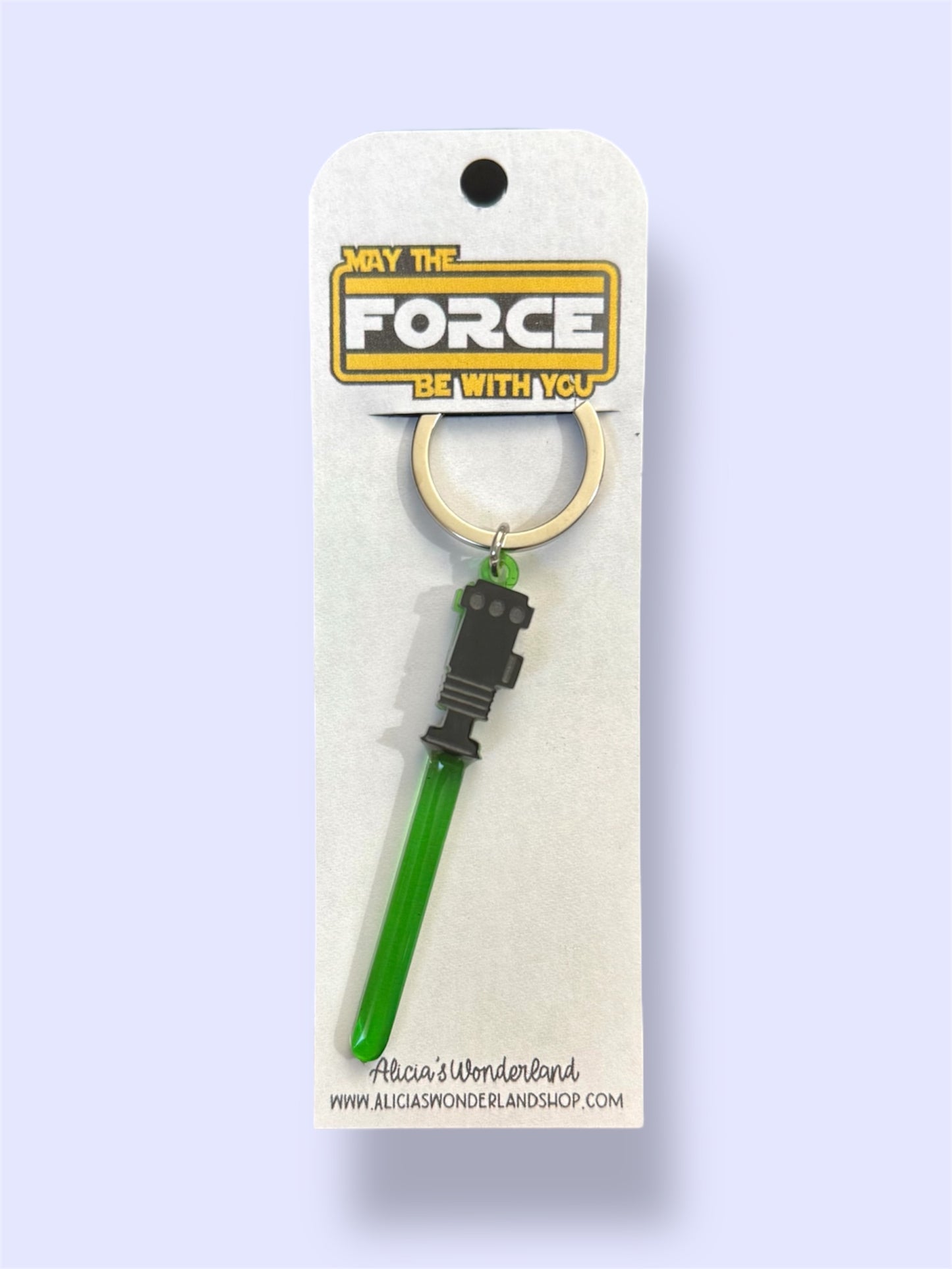 Green Lightsaber Keychain