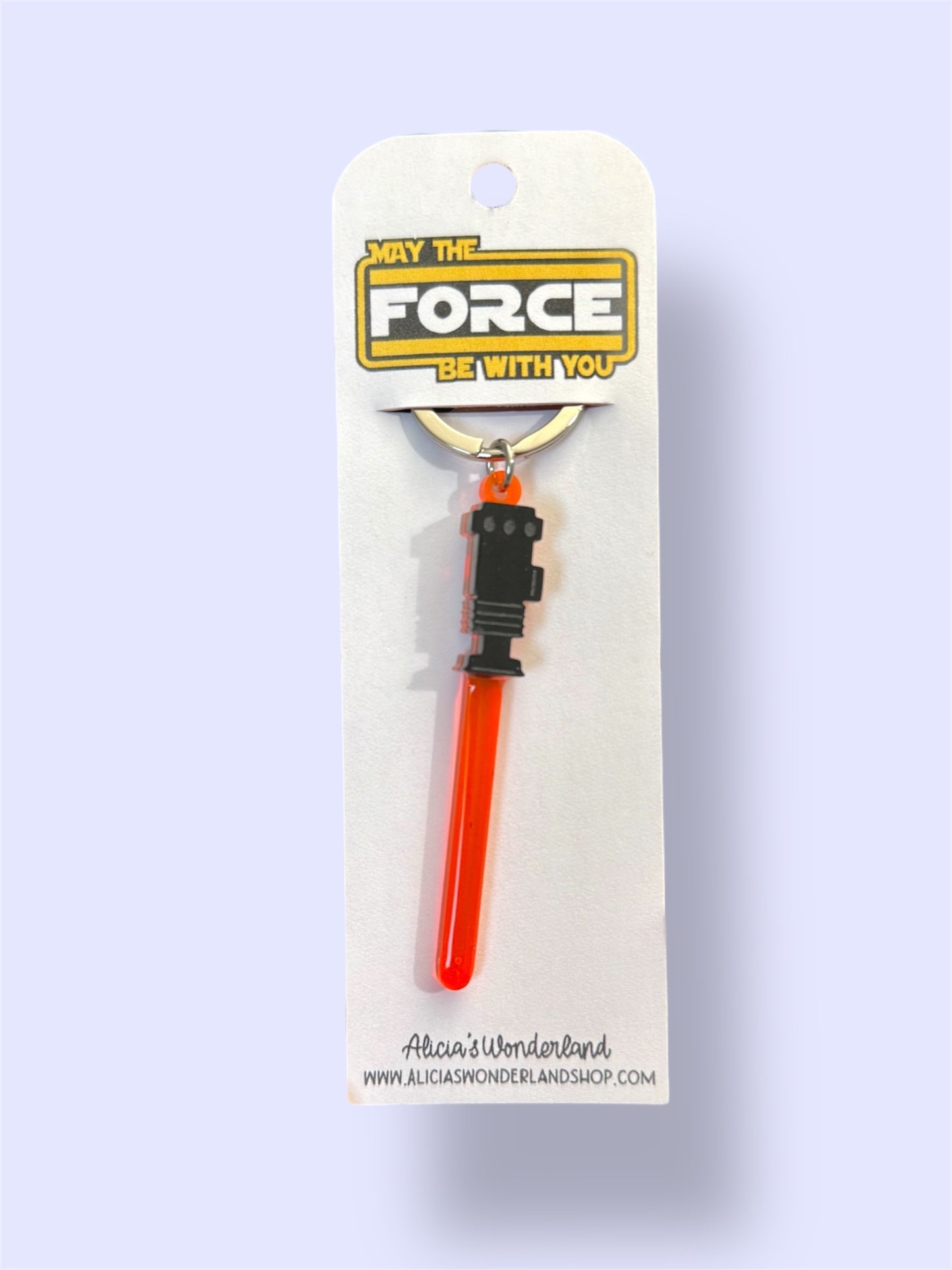 Orange Lightsaber Keychain