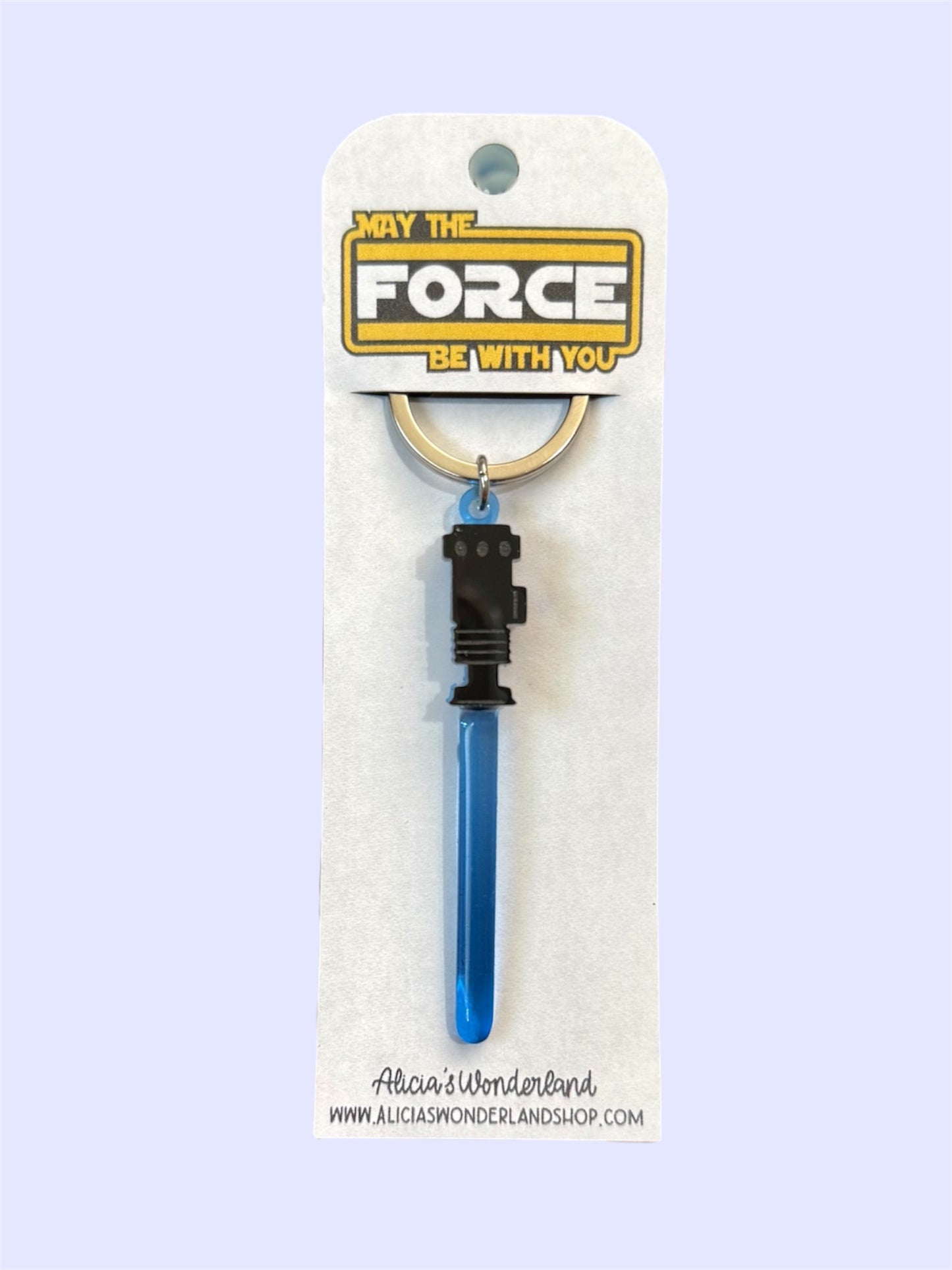 Blue Lightsaber Keychain