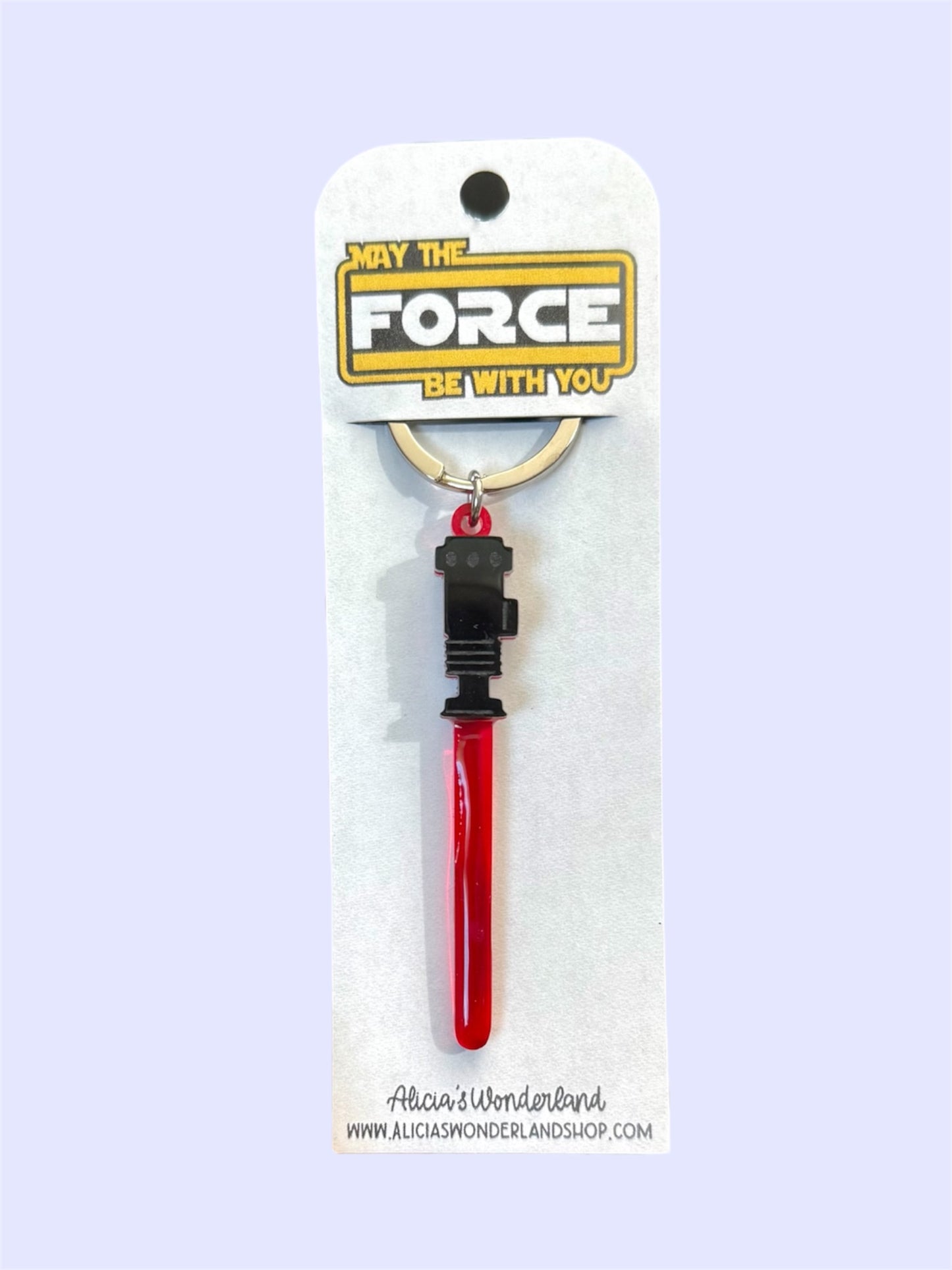 Red Lightsaber Keychain