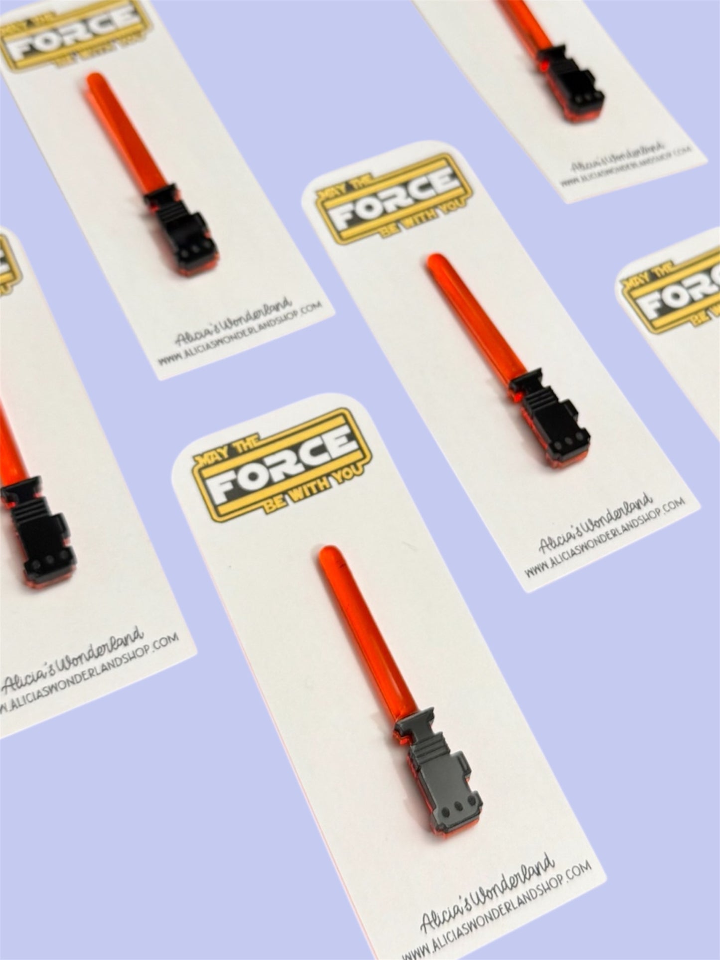 Orange Lightsaber Pin