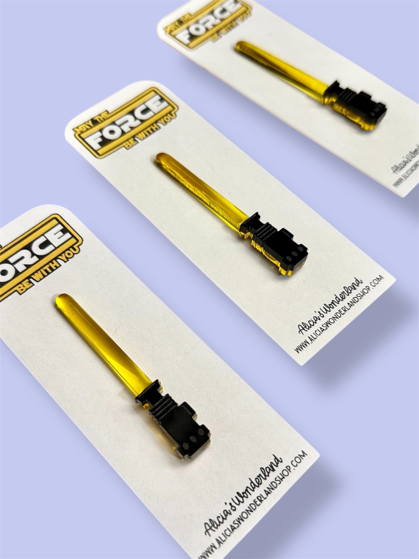 Yellow Lightsaber Pin