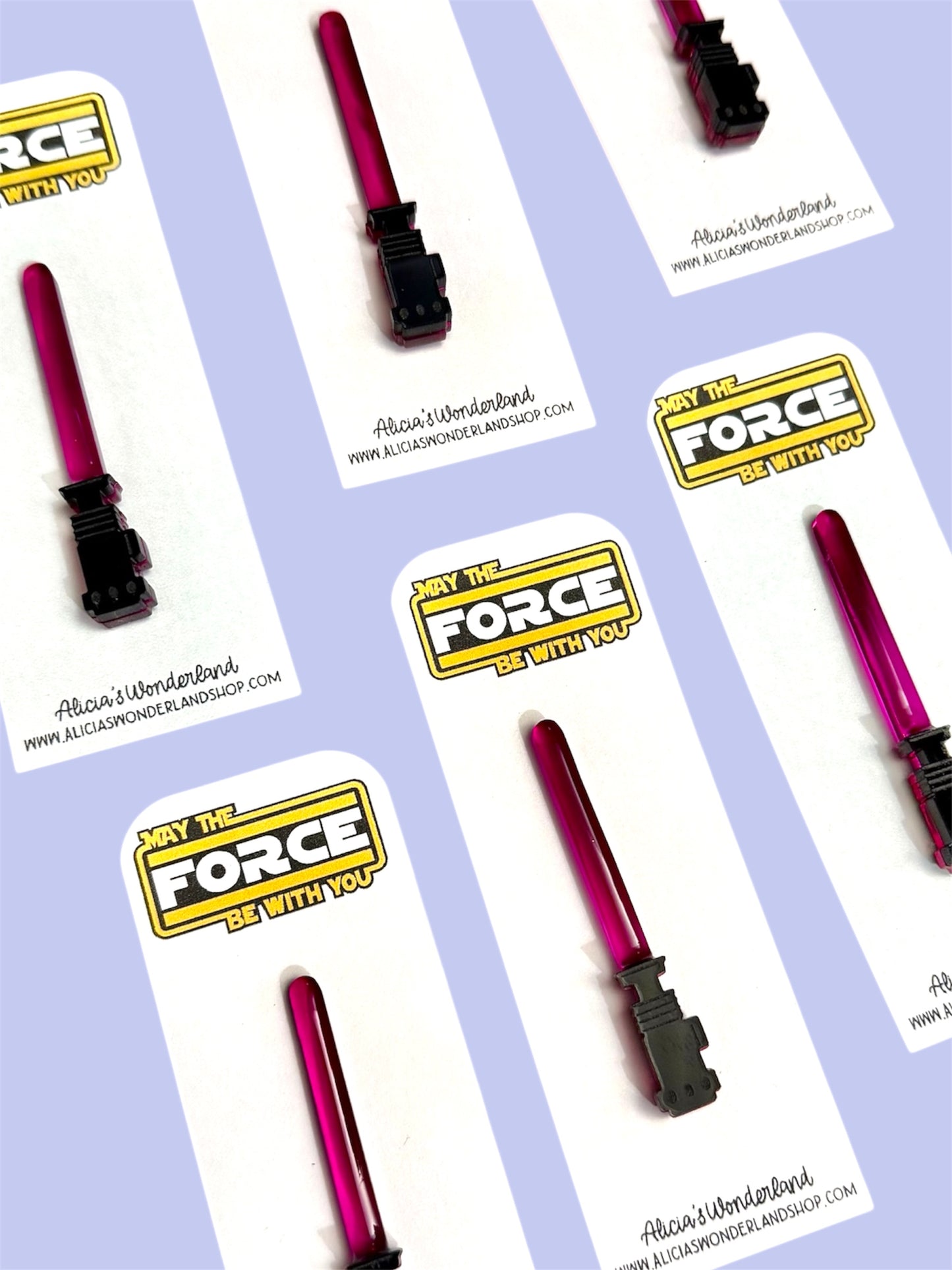 Magenta Lightsaber Pin