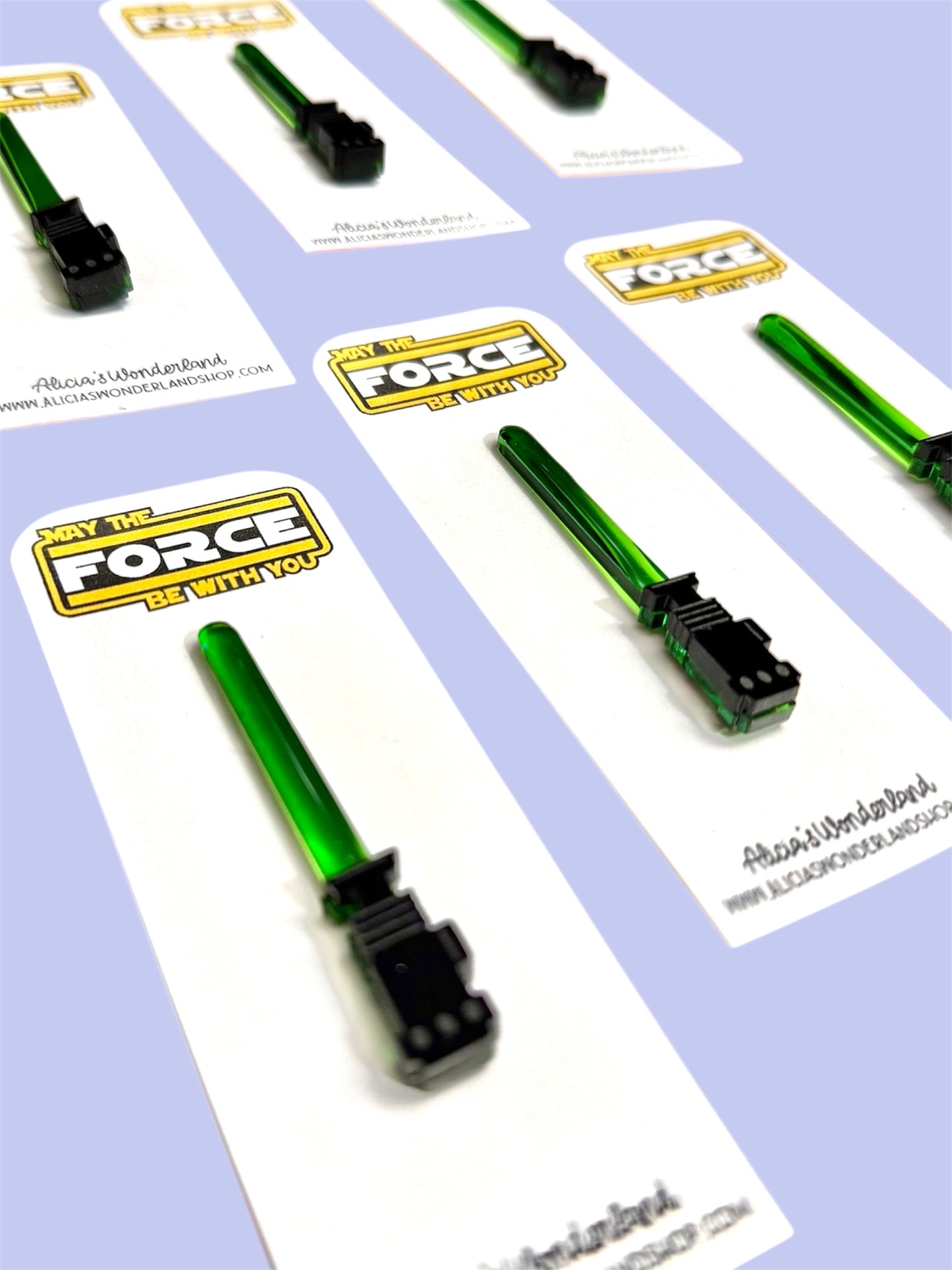 Green Lightsaber Pin