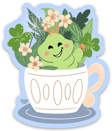 Hungry Caterpillar Vinyl Sticker