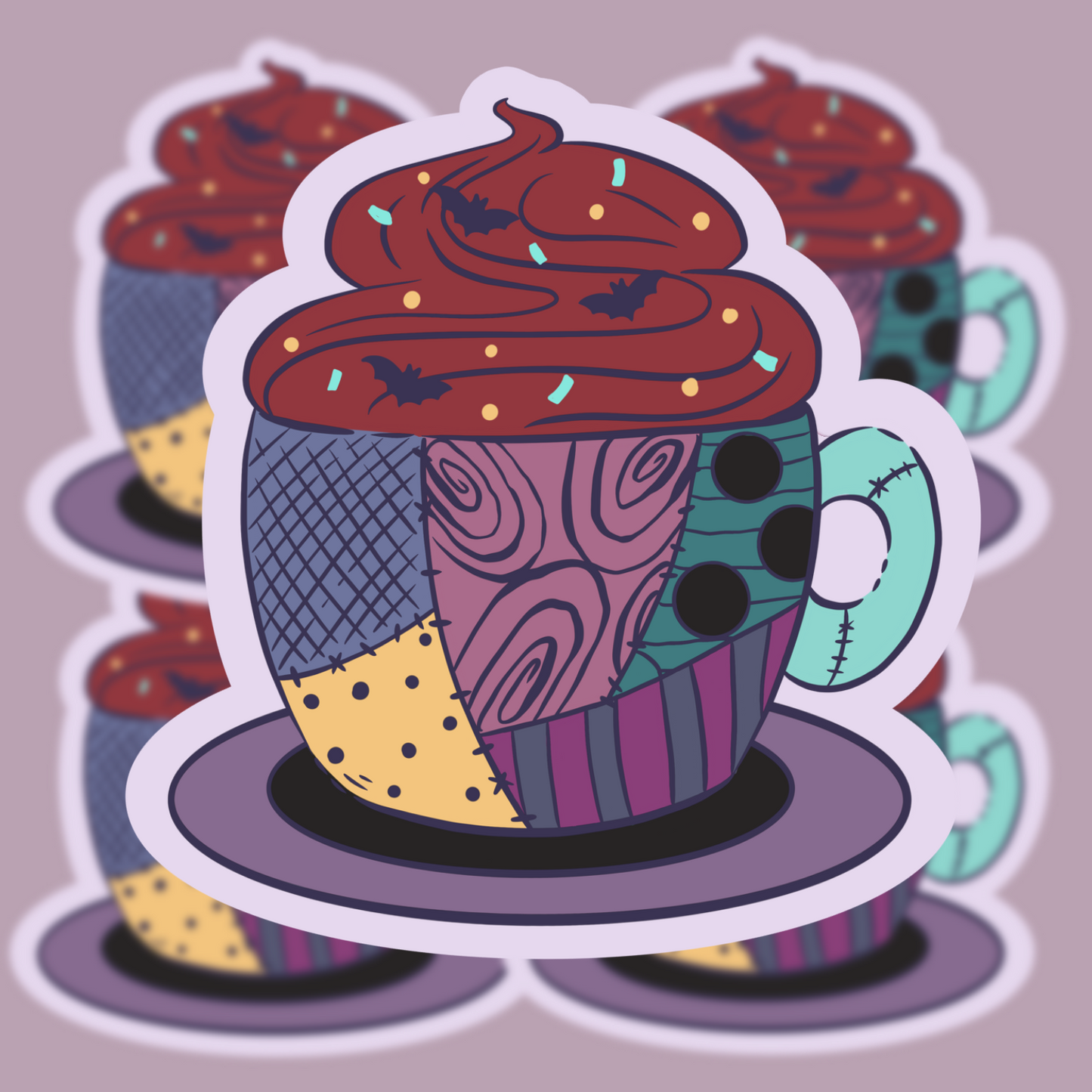 Sally Spooky Mug Vinyl Sticker