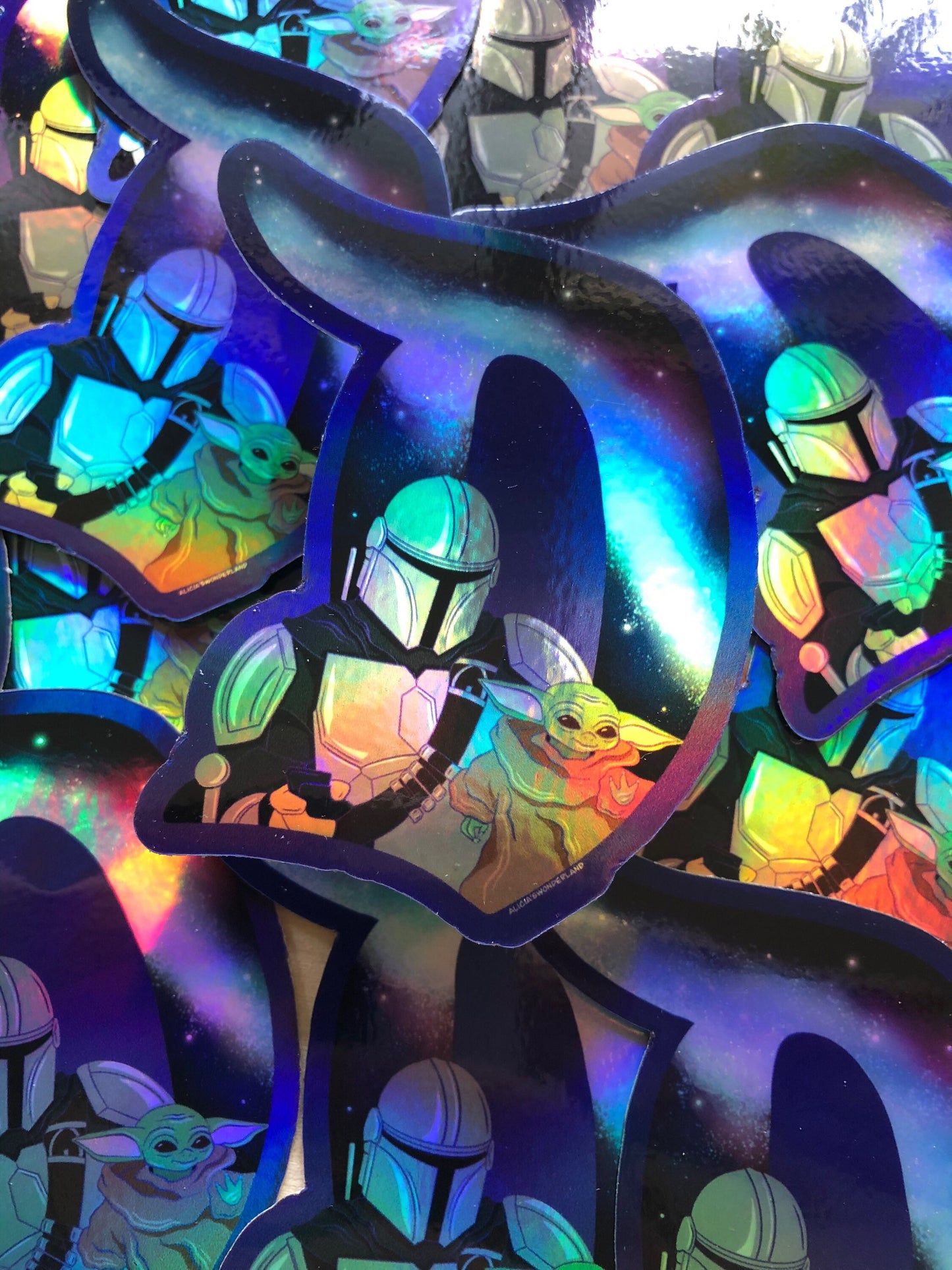The Child Holographic Vinyl Sticker