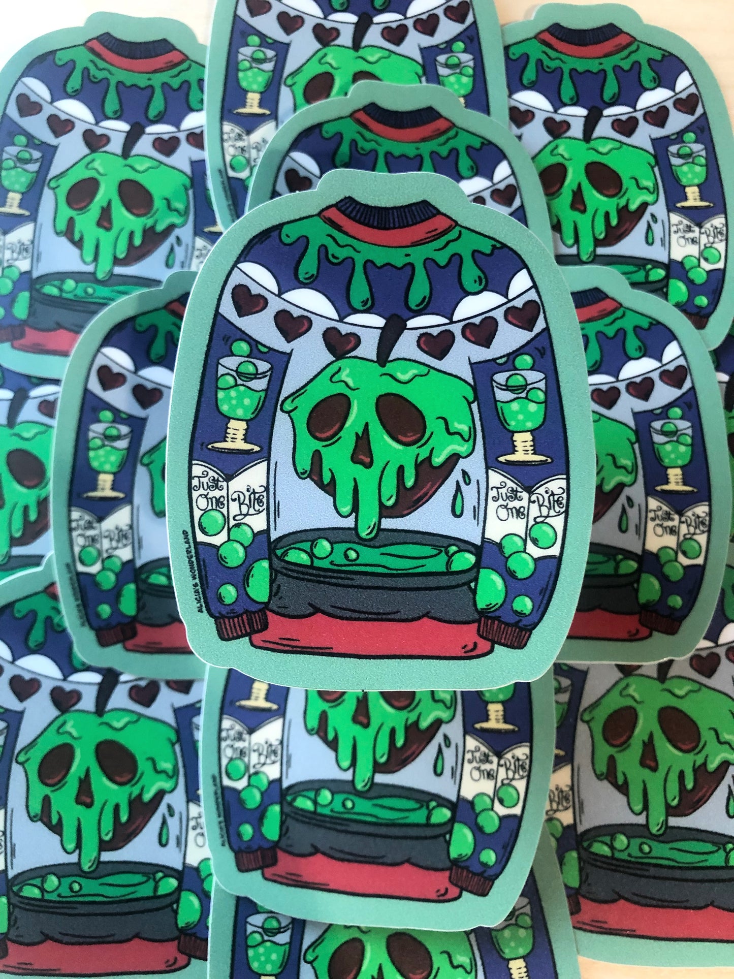 Poison Apple Ugly Sweater Vinyl Sticker