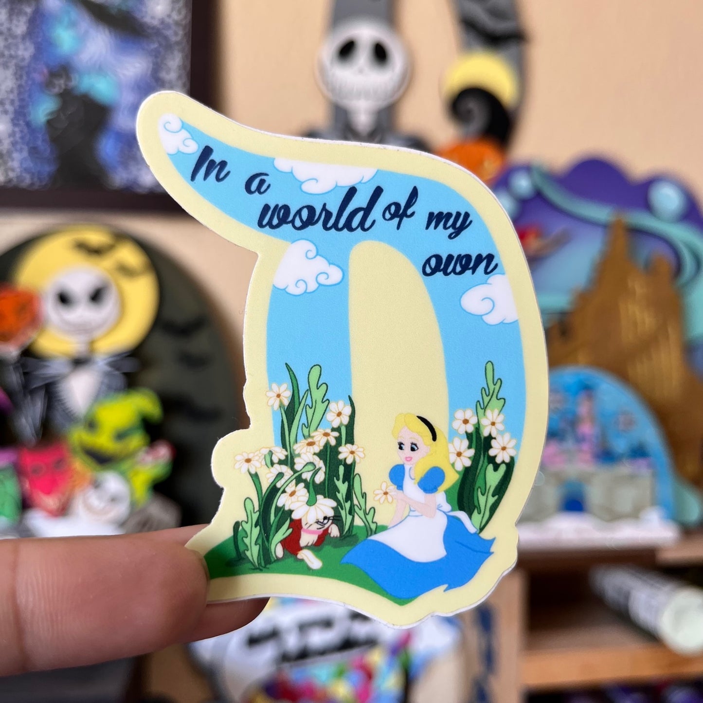 World of My Own Vinyl Sticker
