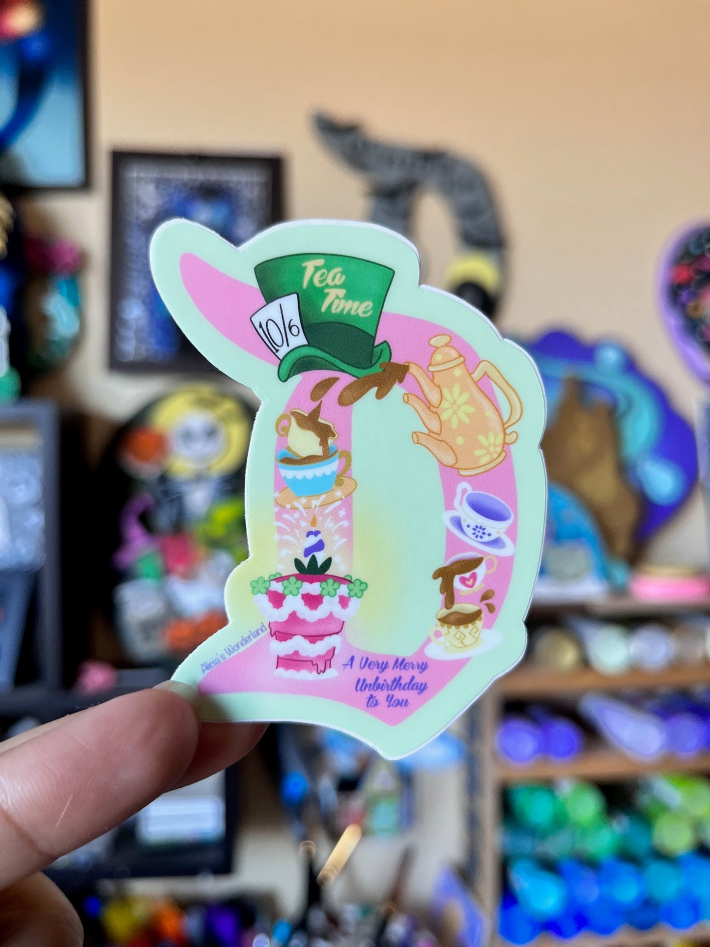 Tea Time Vinyl Sticker
