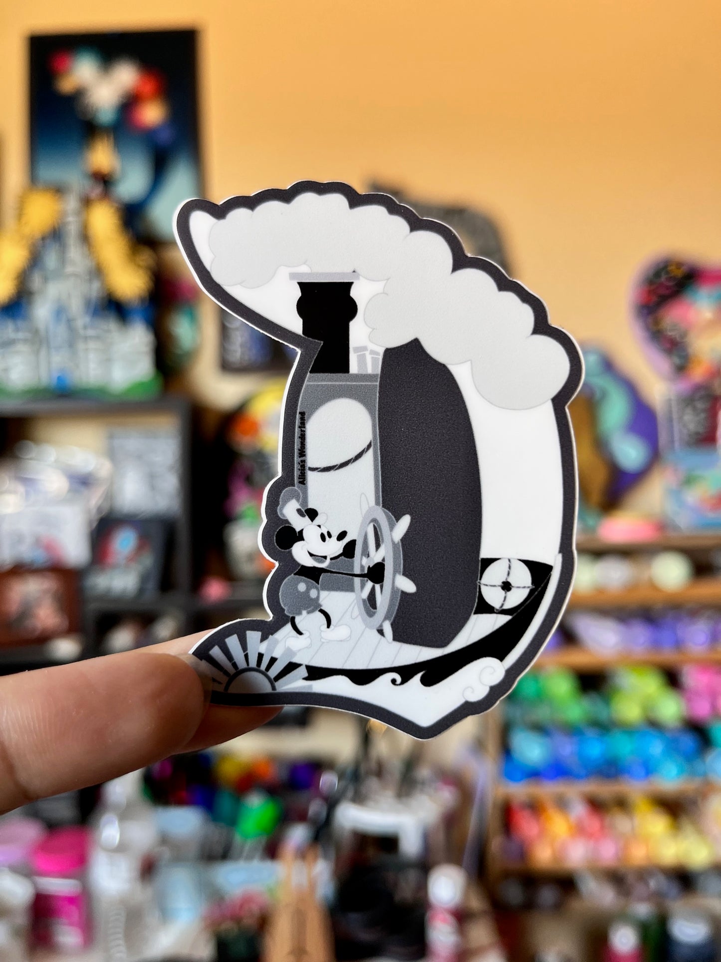 Steamboat Vinyl Sticker