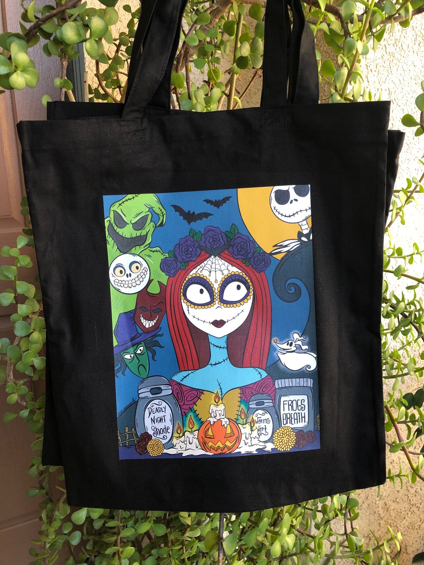Sugar Skull Rag Doll Tote bag