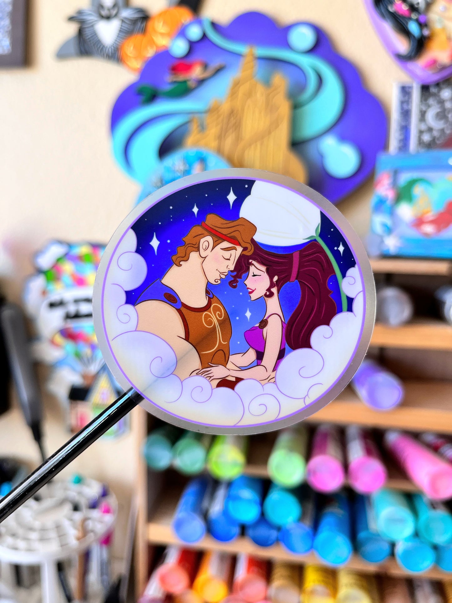 Hunkules and Meg Clear Vinyl Sticker