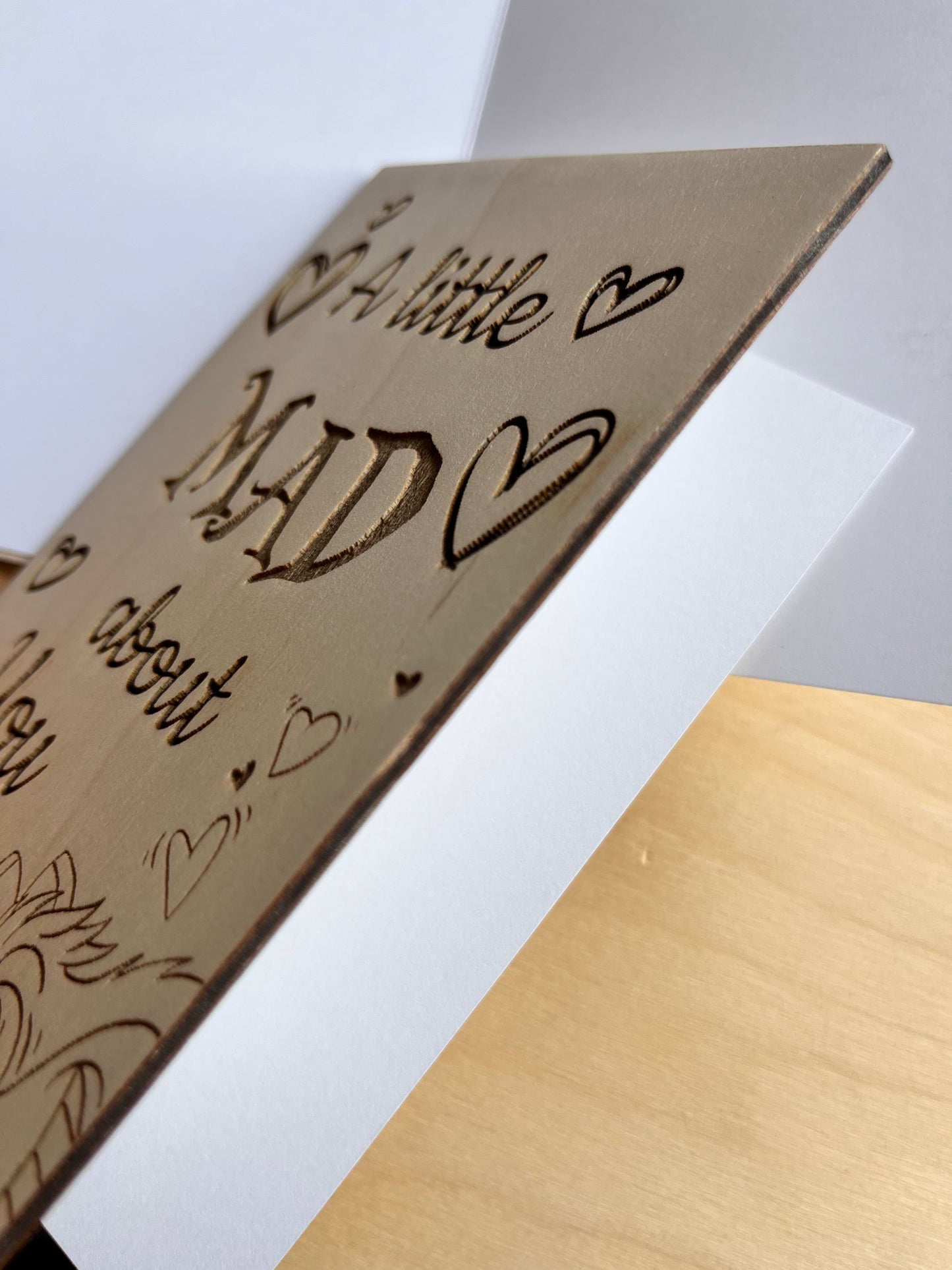 Mad about you Wood Card