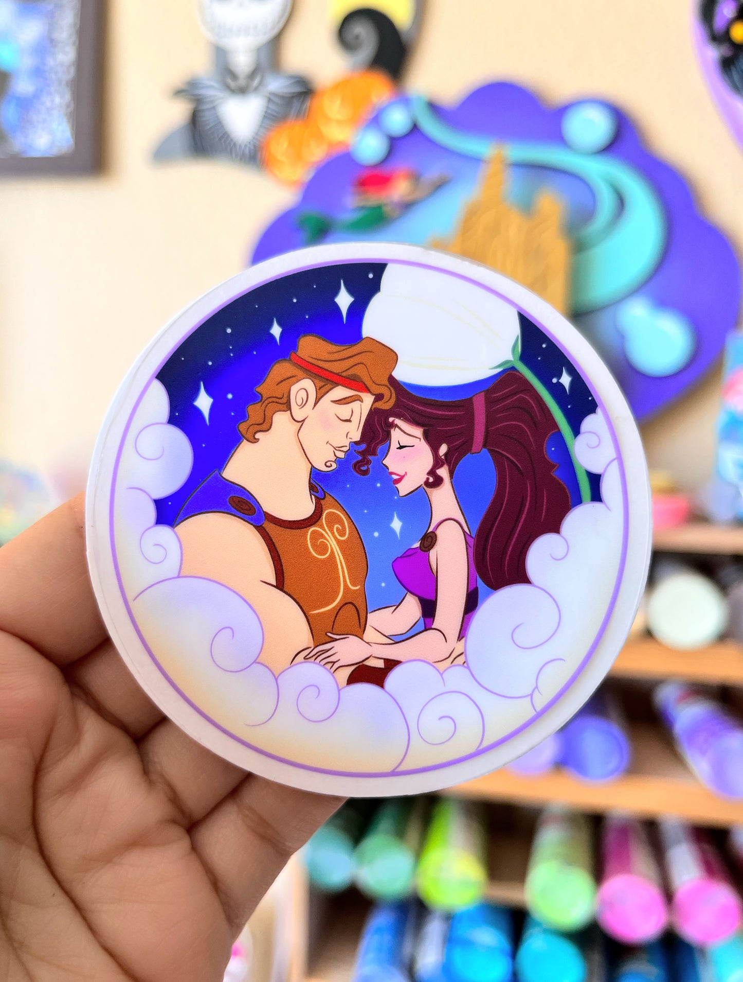 Hunkules and Meg Clear Vinyl Sticker