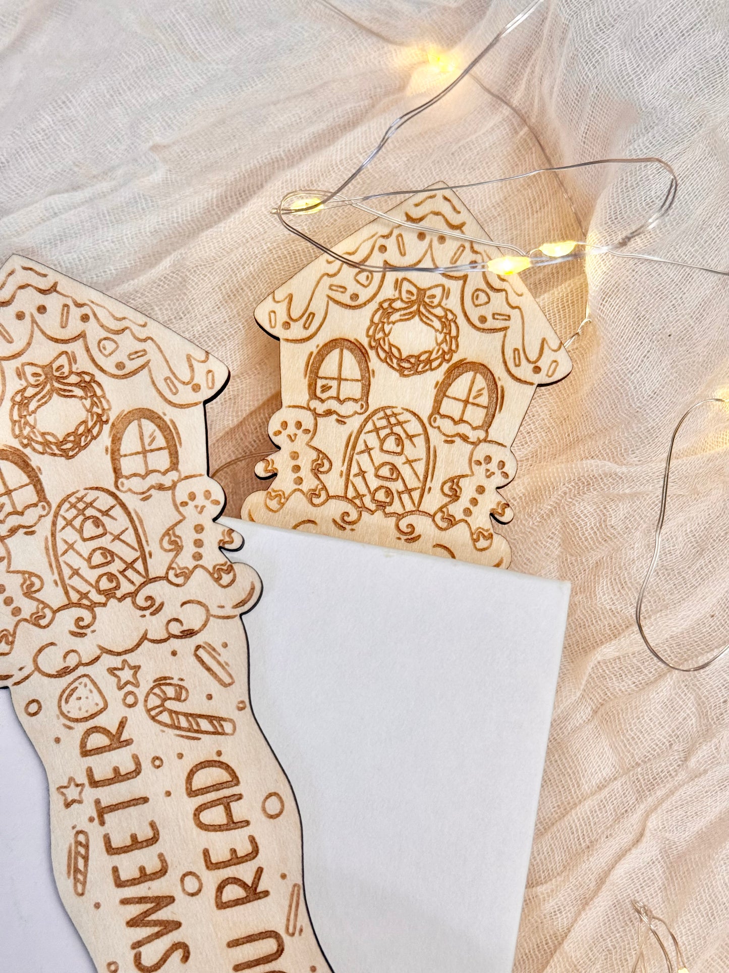 Jolly Night Reads Wood Bookmark