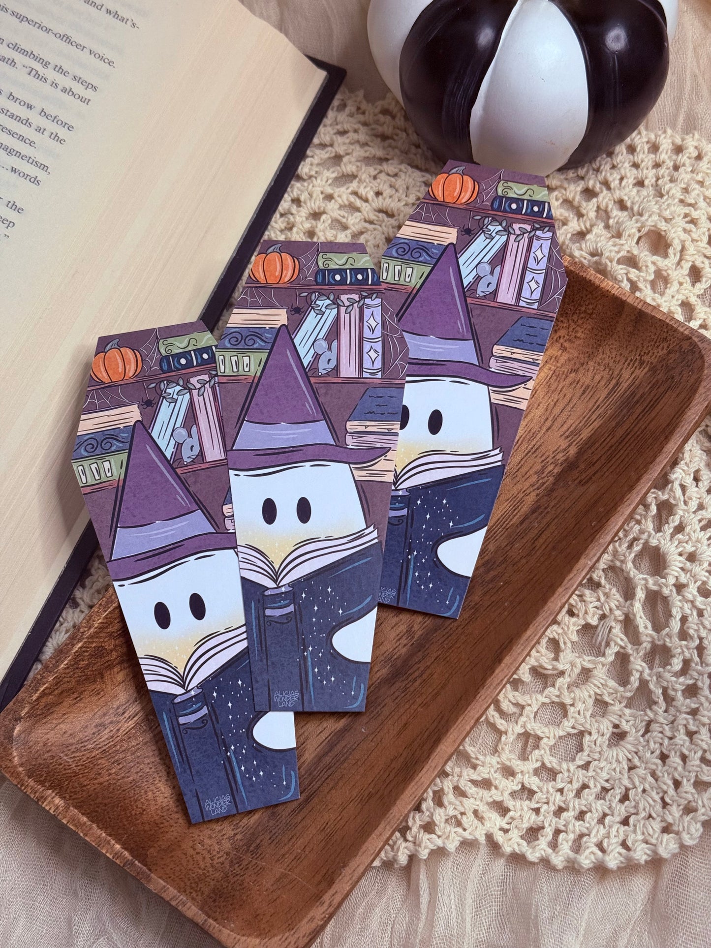 Witchy Ghost Reads Bookmark