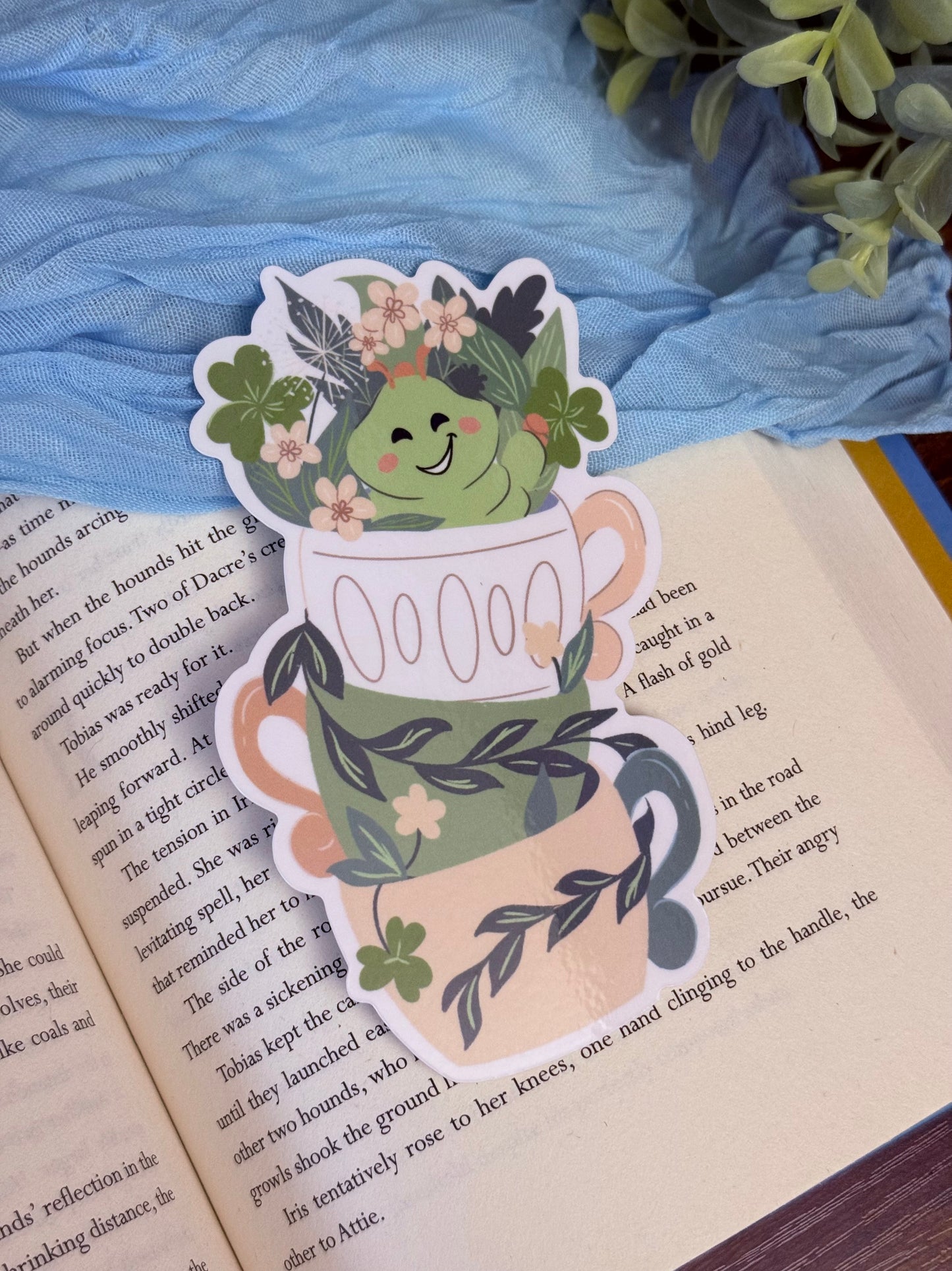 Caterpillar Teacup Bookmark | Teacup Buddies